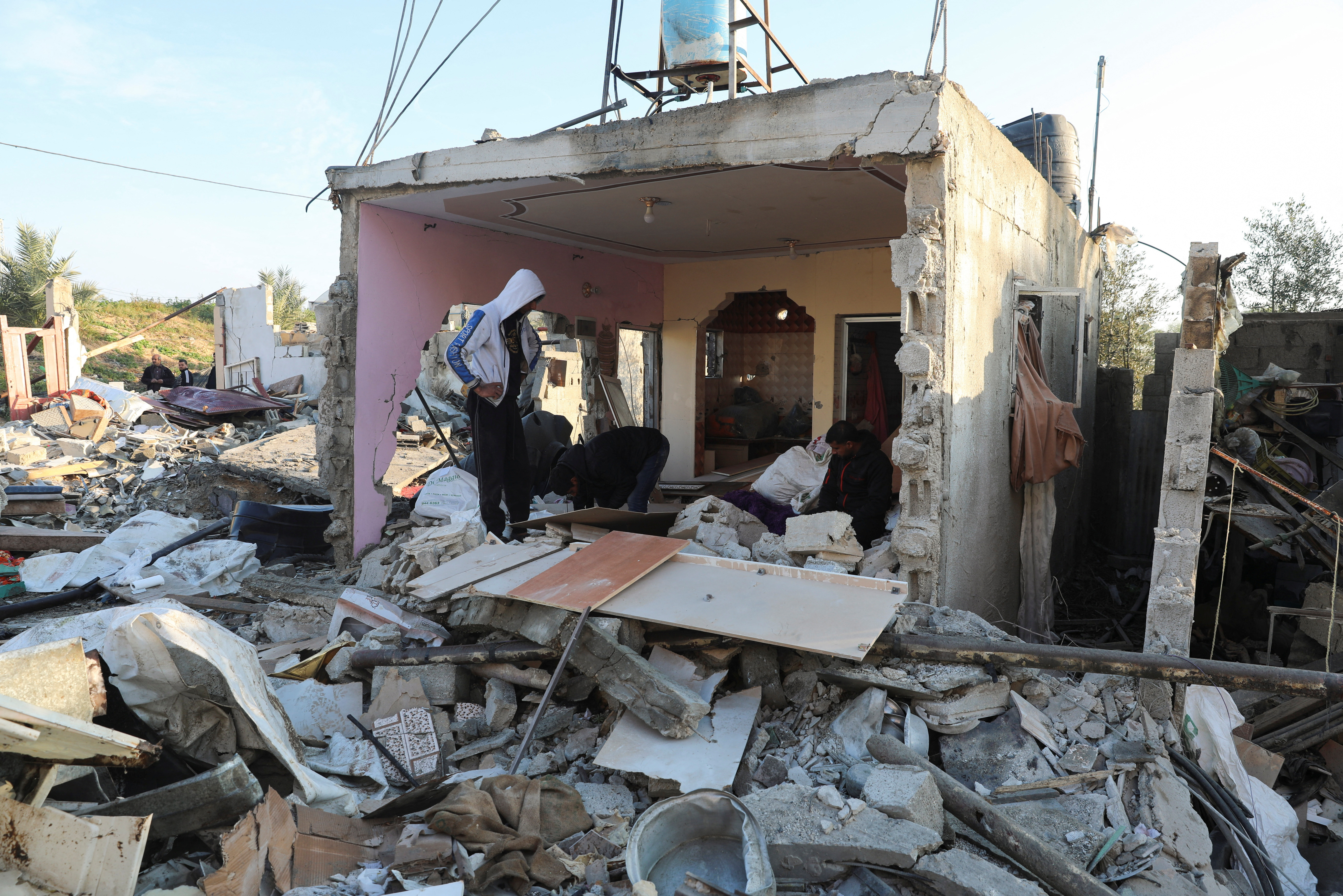 Aftermath of Israeli strike, amid the ongoing conflict between Israel and Palestinian Islamist group Hamas, in Rafah