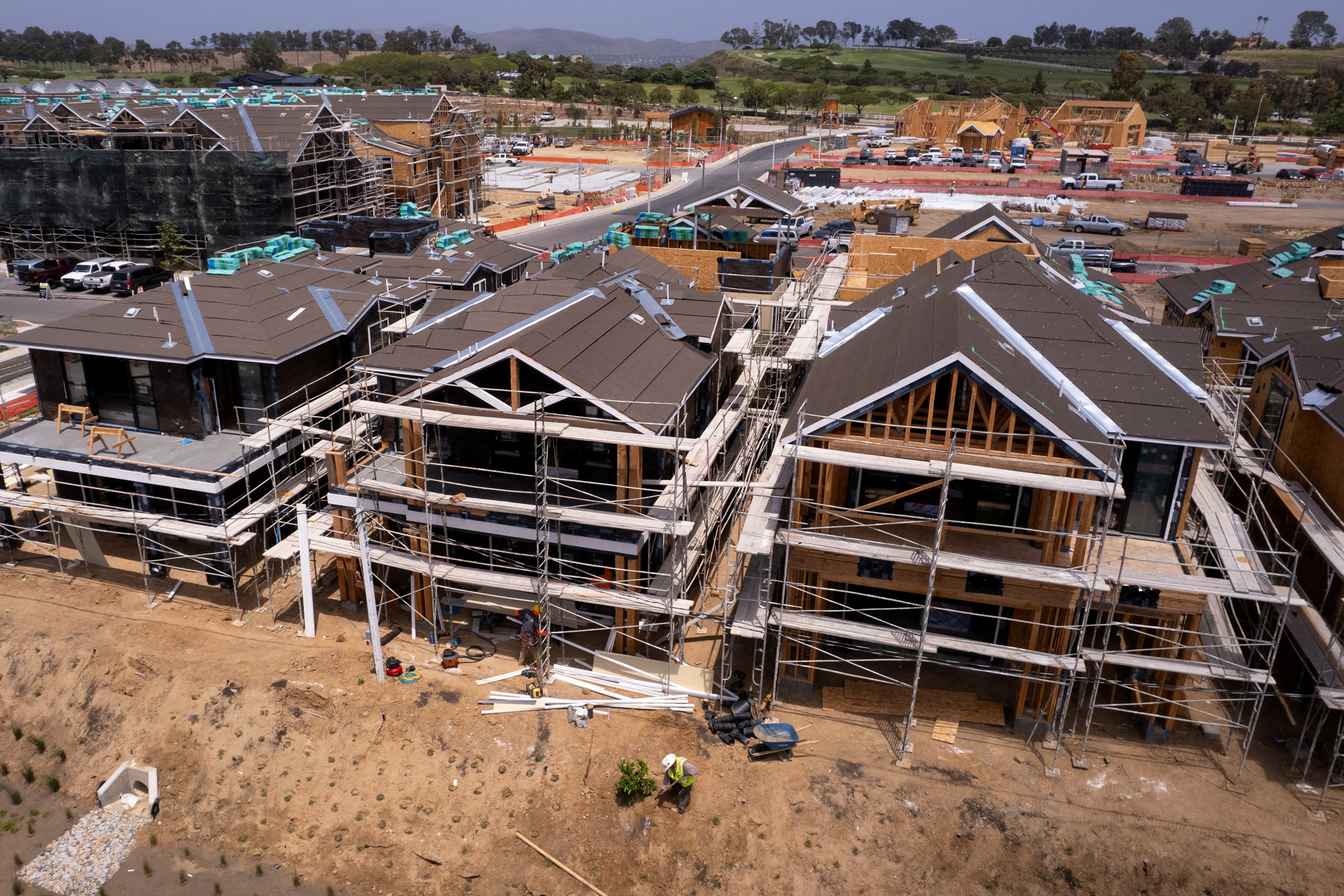 Residential home construction in California