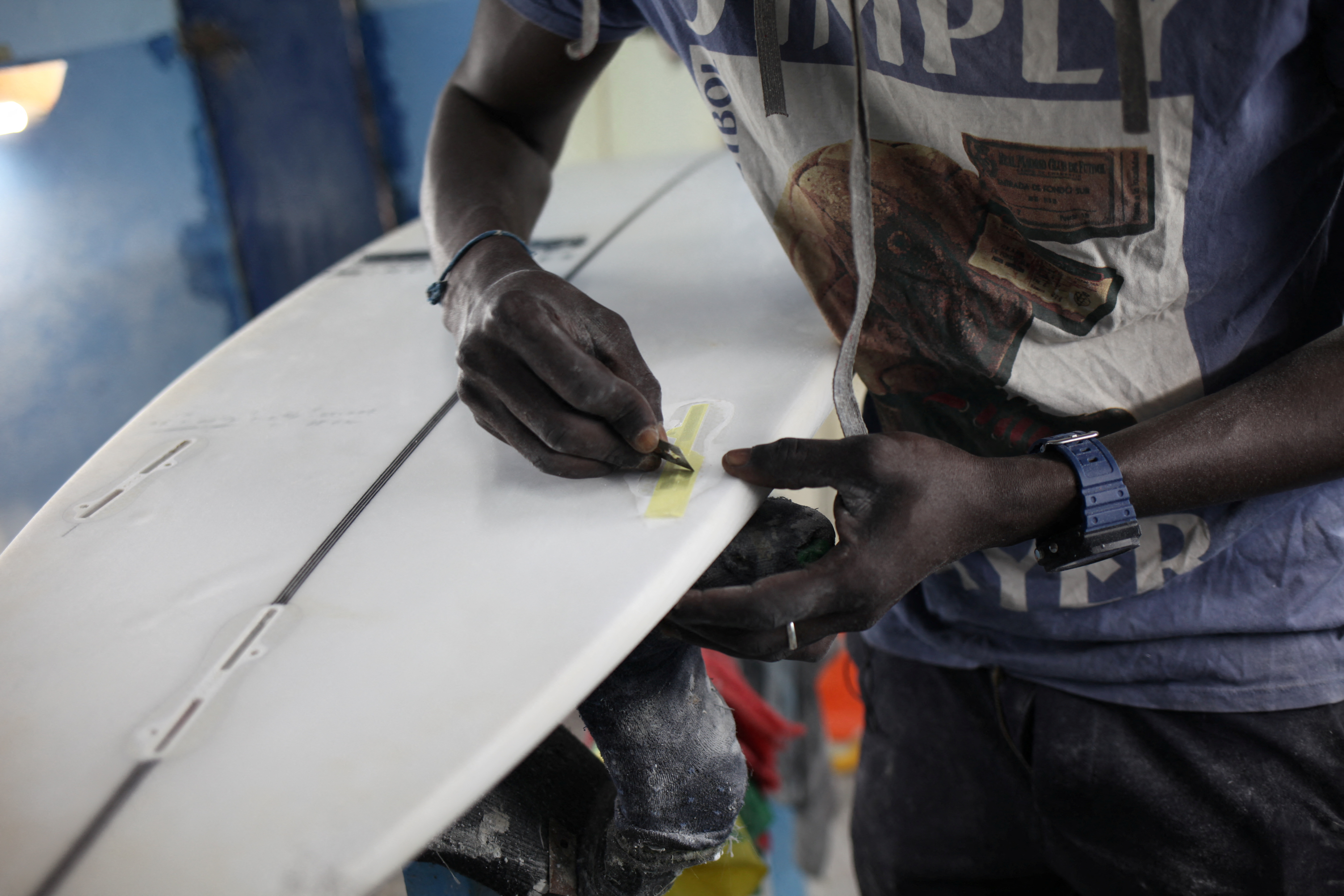 Senegalese entrepreneur creates first locally made surfboards