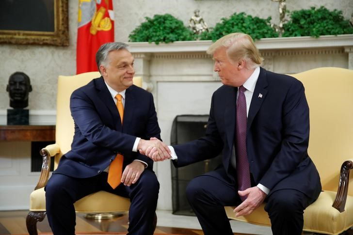 EE.UU. El presidente Trump se reúne con el primer ministro de Hungría, Orban, en la Casa Blanca en Washington
