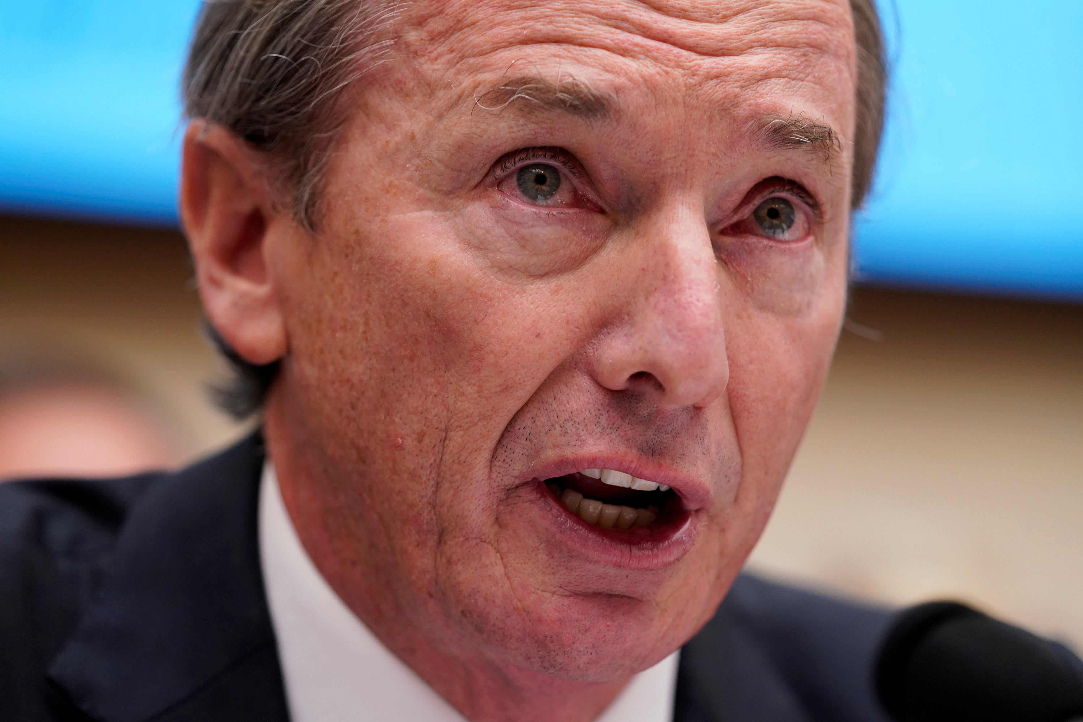 James P. Gorman, chairman & CEO of Morgan Stanley, testifies before a House Financial Services Committee hearing on "Holding Megabanks Accountable: A Review of Global Systemically Important Banks 10 Years After the Financial Crisis" on Capitol Hill in Washington, U.S., April 10, 2019. REUTERS/Aaron P. Bernstein