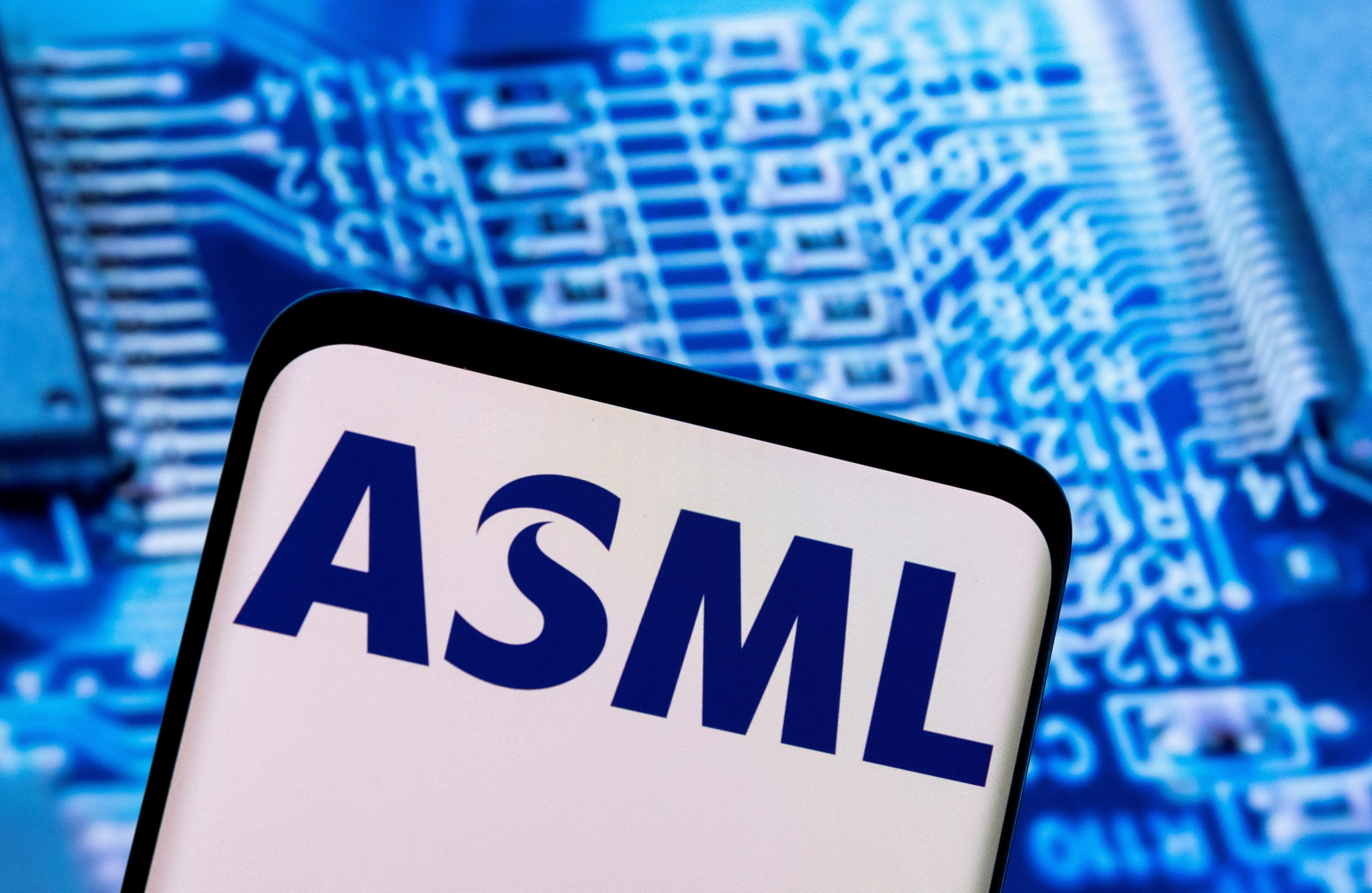 Illustration shows ASML logo