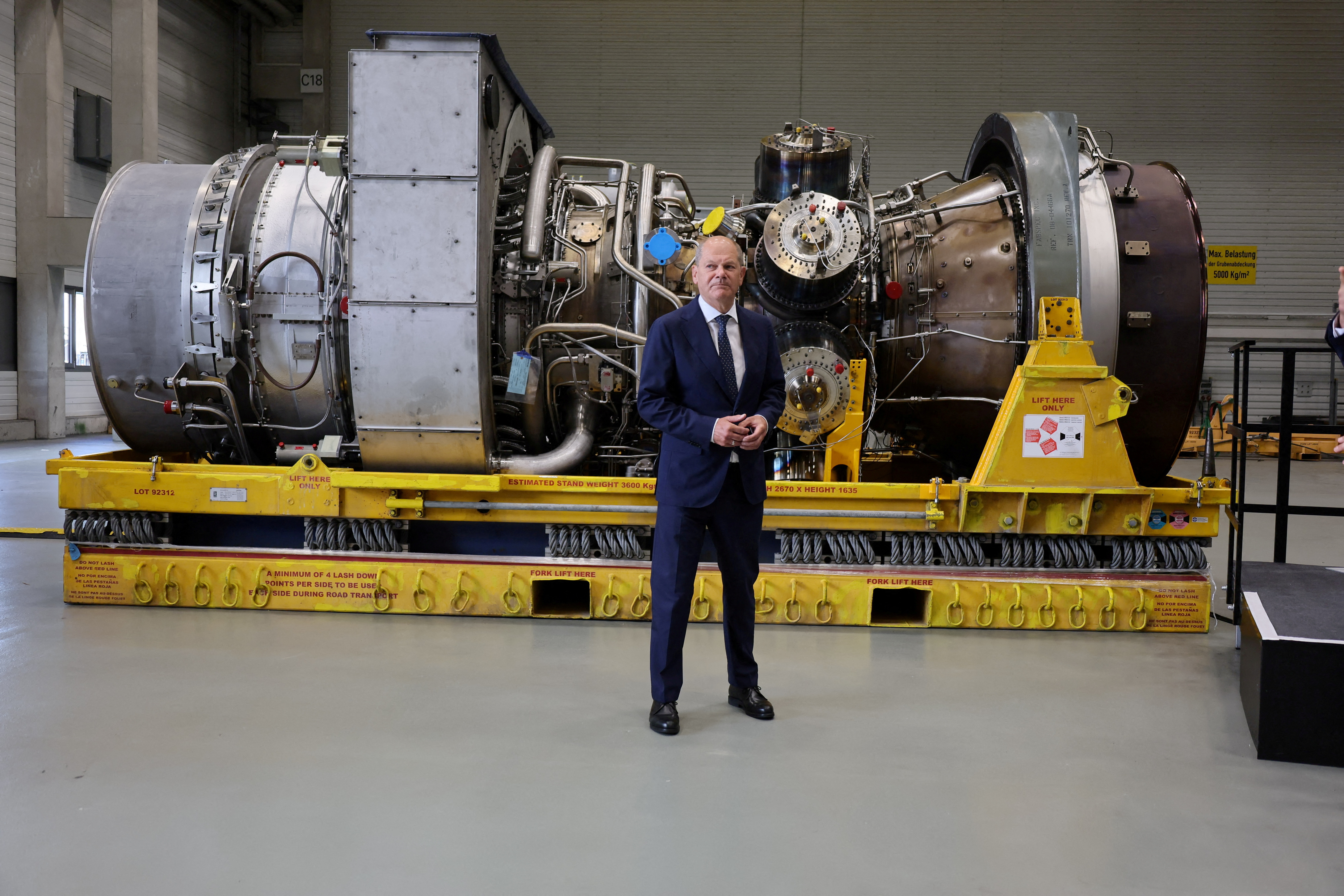 German Chancellor Scholz visits Siemens Energy site in Muelheim an der Ruhr