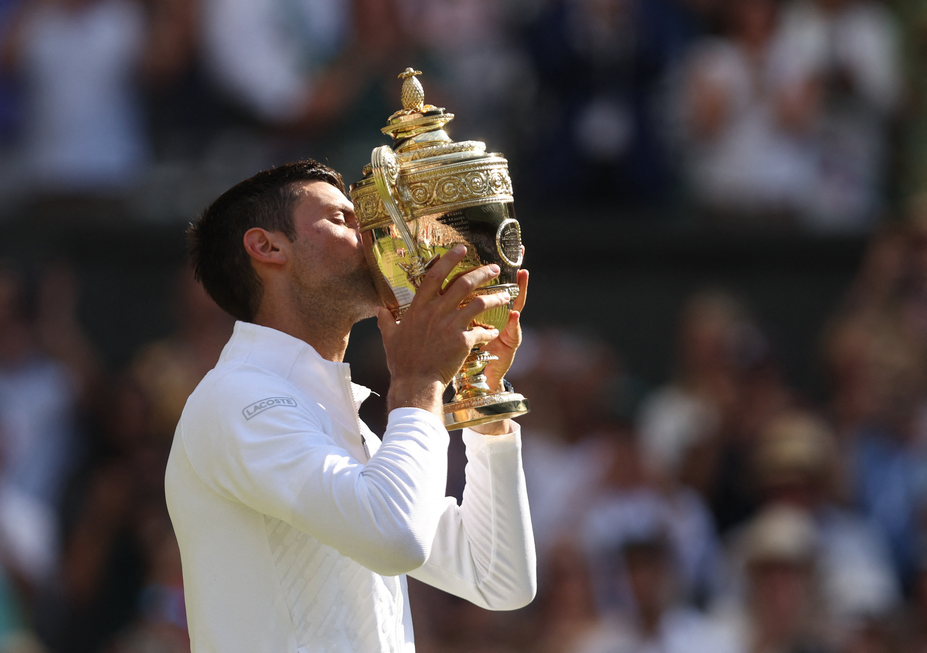 Novak Djokovic Tames Kyrgios to Wine Wimbledon love story