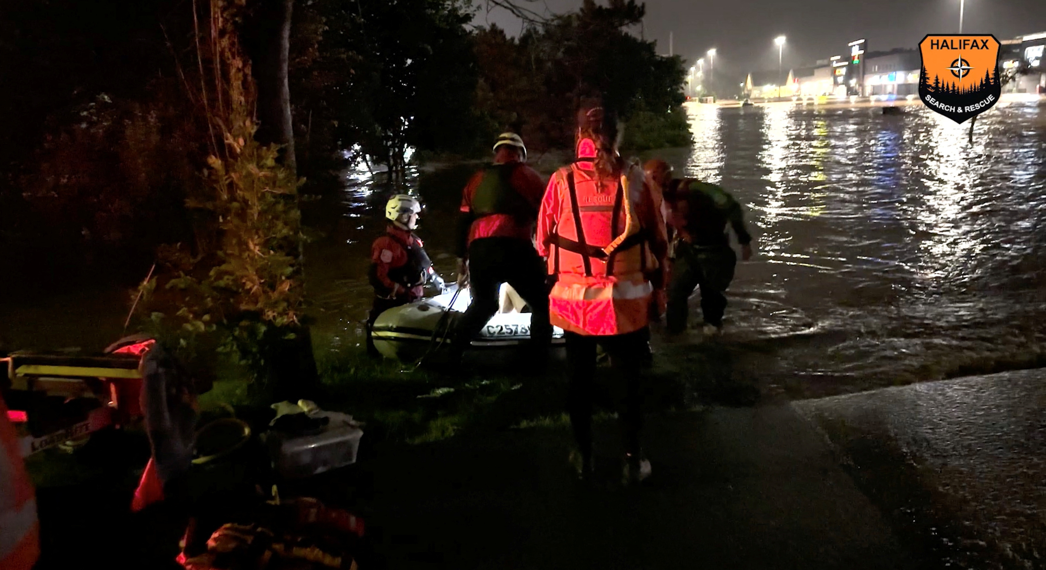 Rescue personnel operates in Bedford