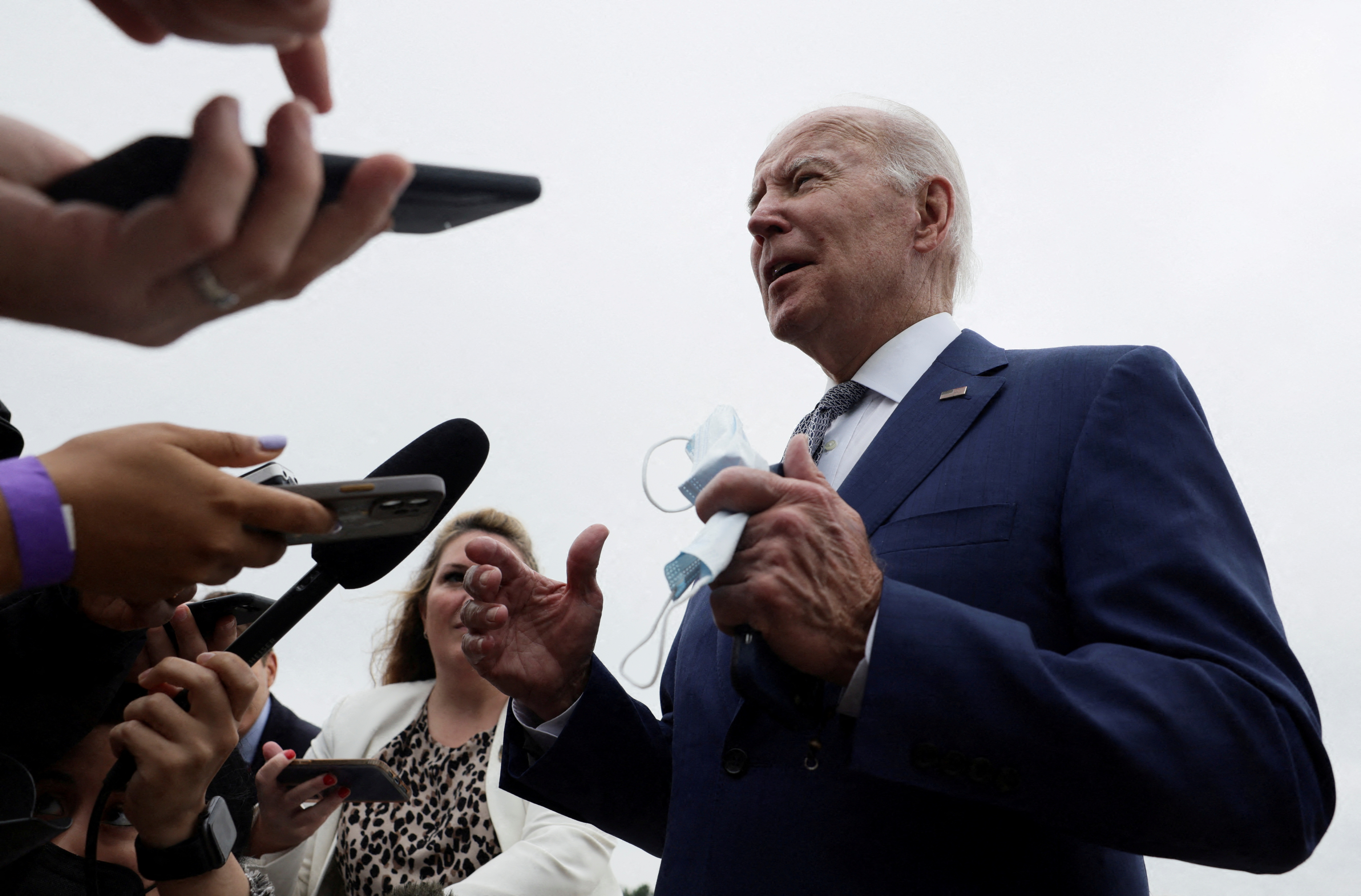 U.S. President Biden boards Air Force One at Joint Base Andrews