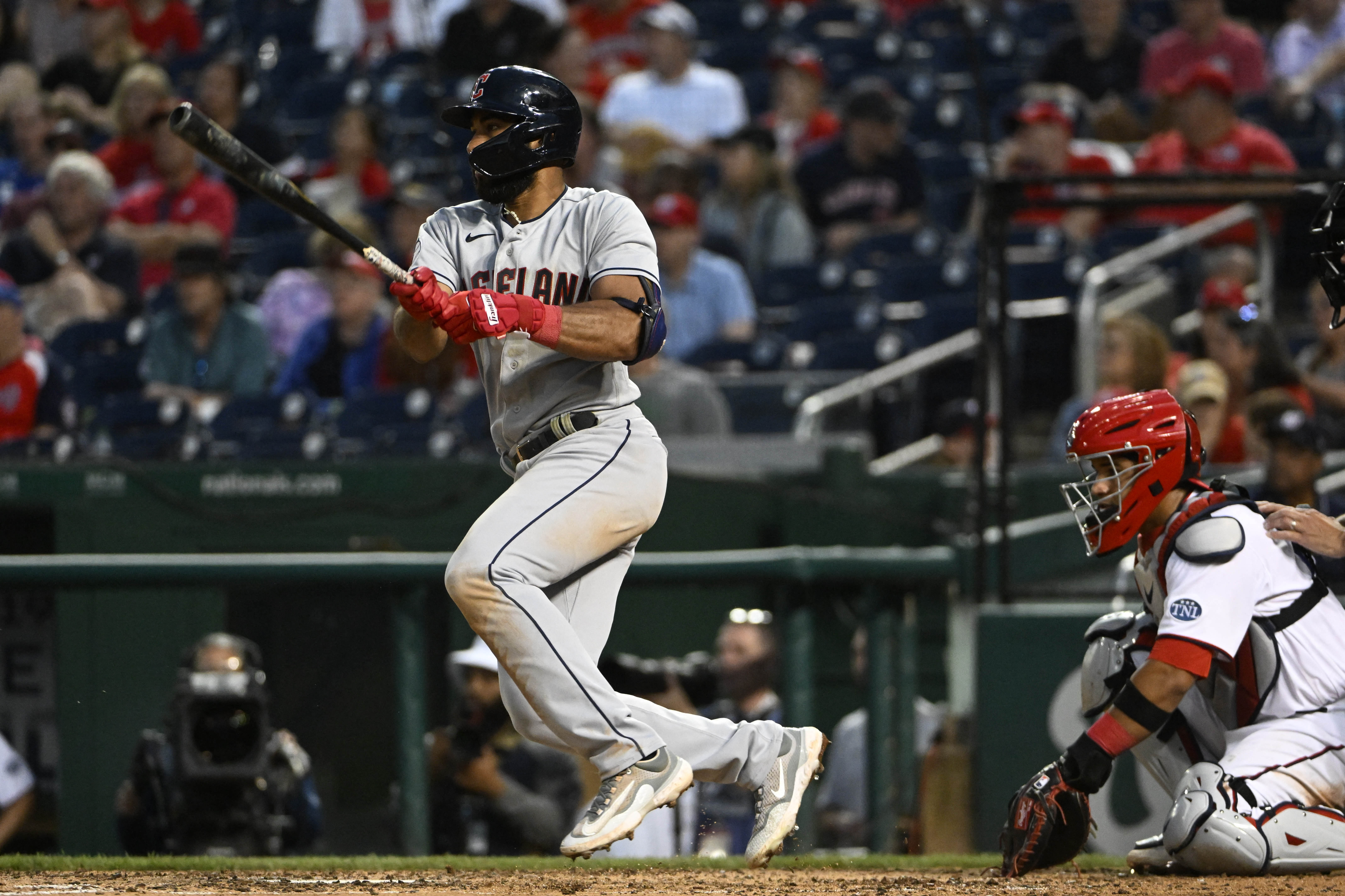 Bell hits first Cleveland homer as Guardians defeat Nats 4-3