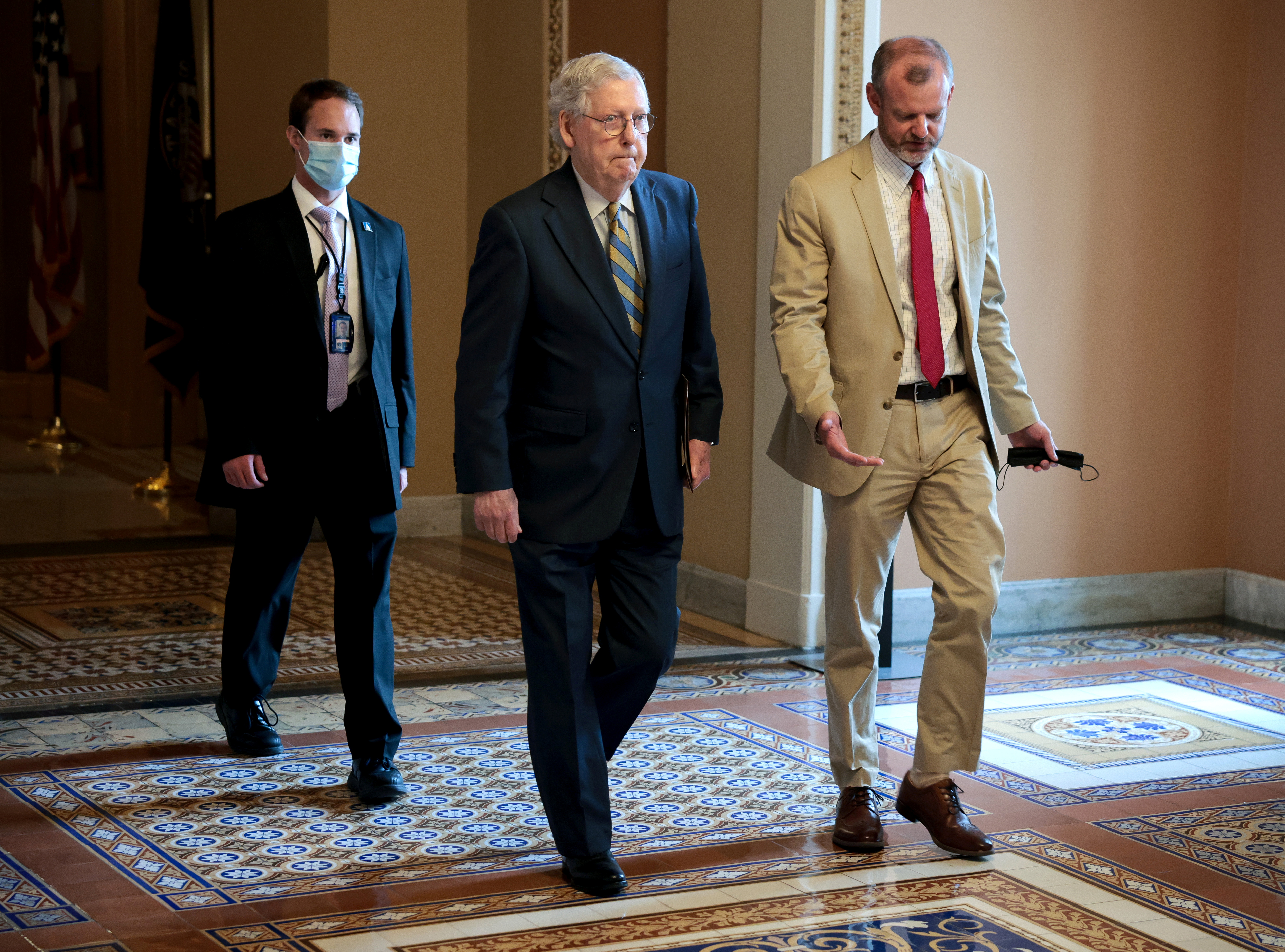 Senate Minority Leader Mitch McConnell (R-KY) at the U.S. Capitol in Washington, U.S.
