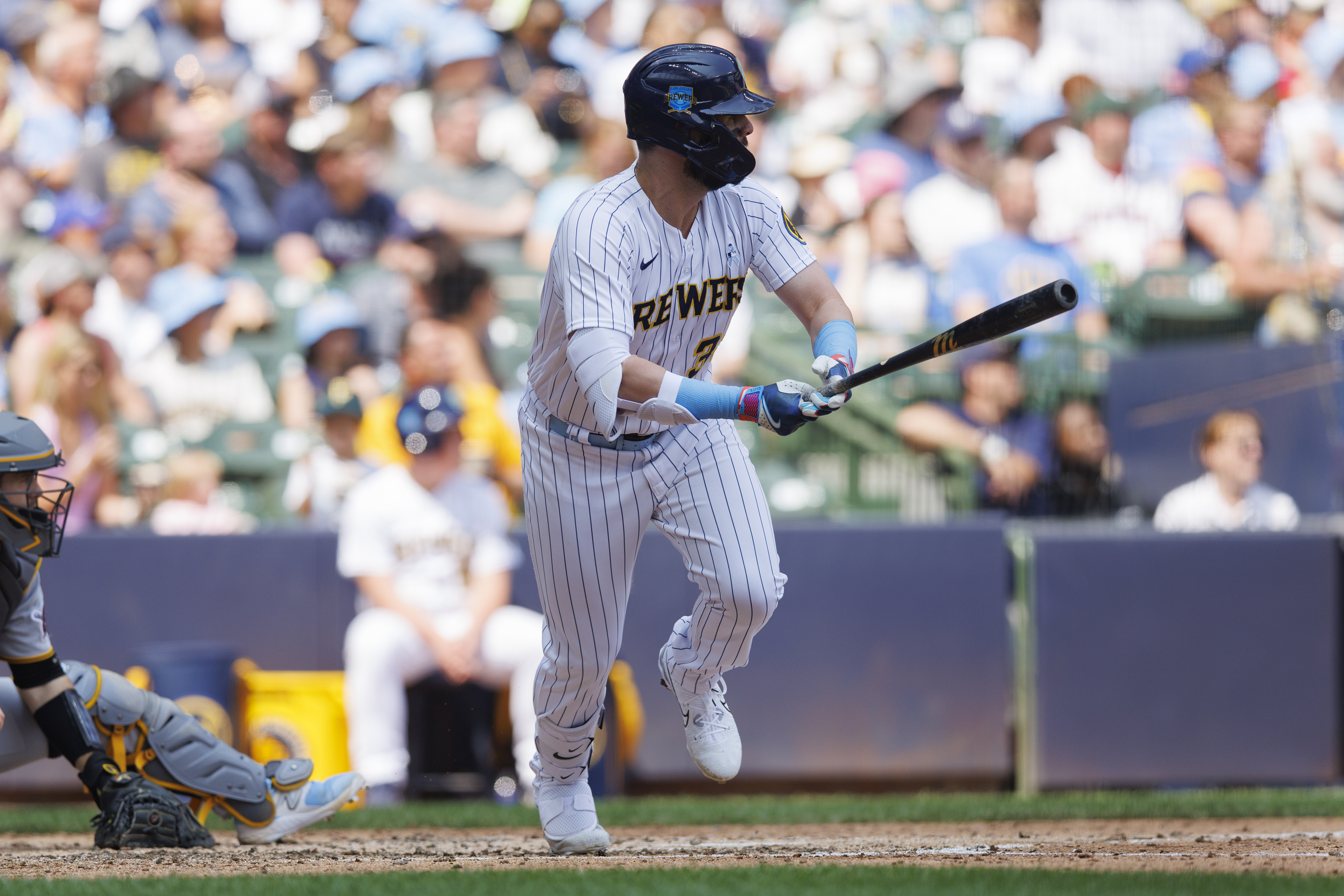 Luis Urias 2021 Game-Used Home Pinstripe Jersey