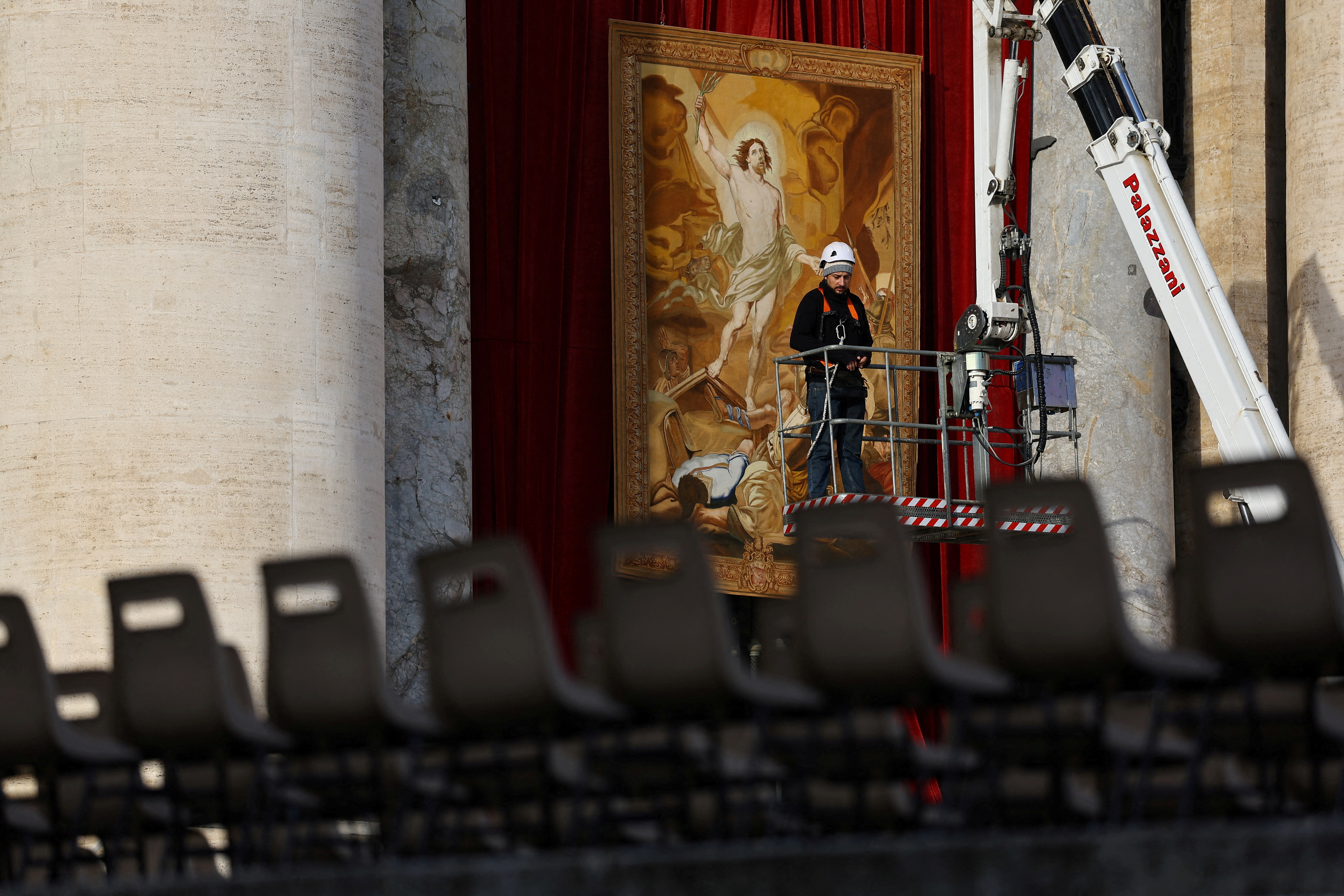 People pay homage to former Pope Benedict, at the Vatican