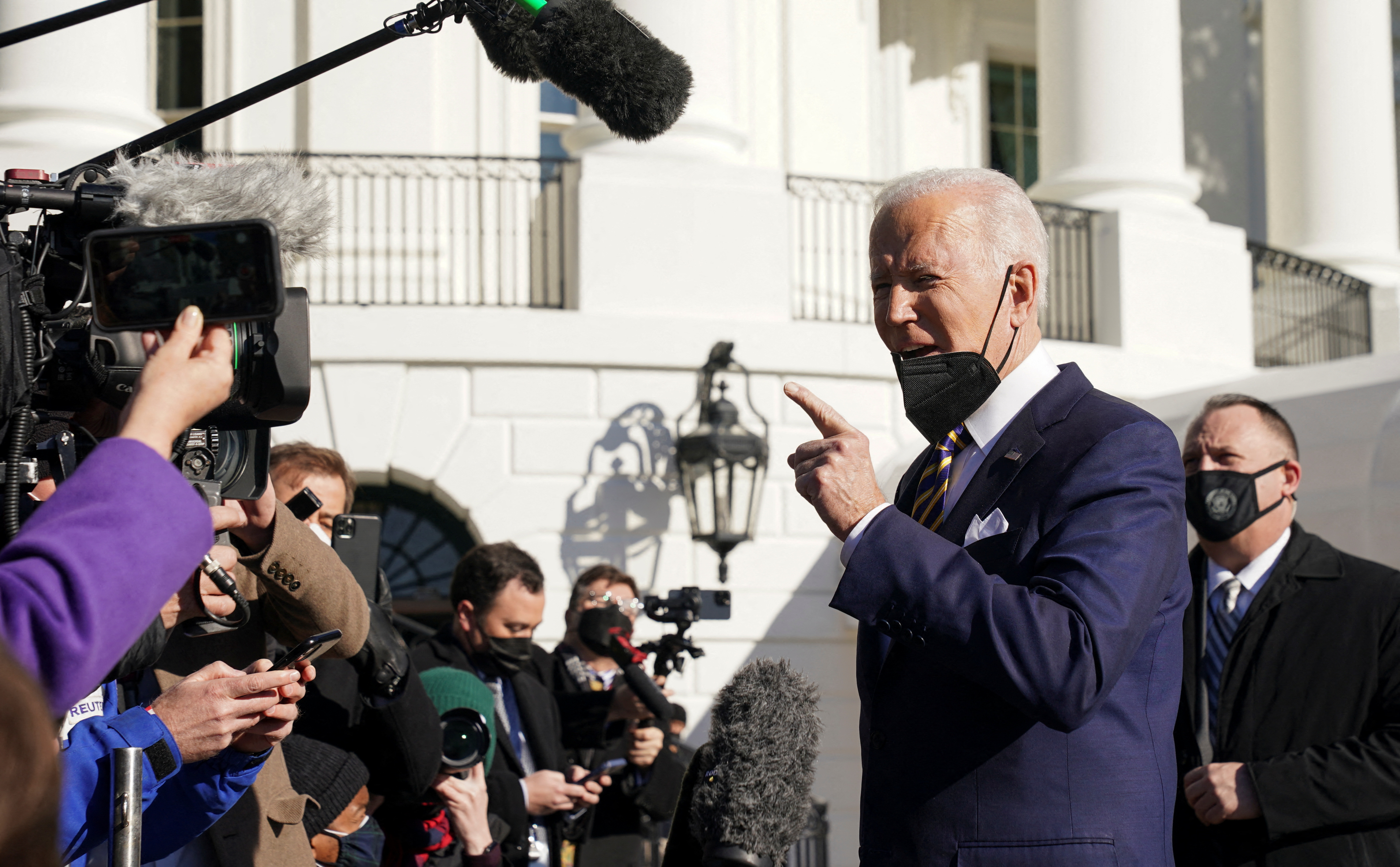 President Biden departs the White House in Washington to travel to Georgia