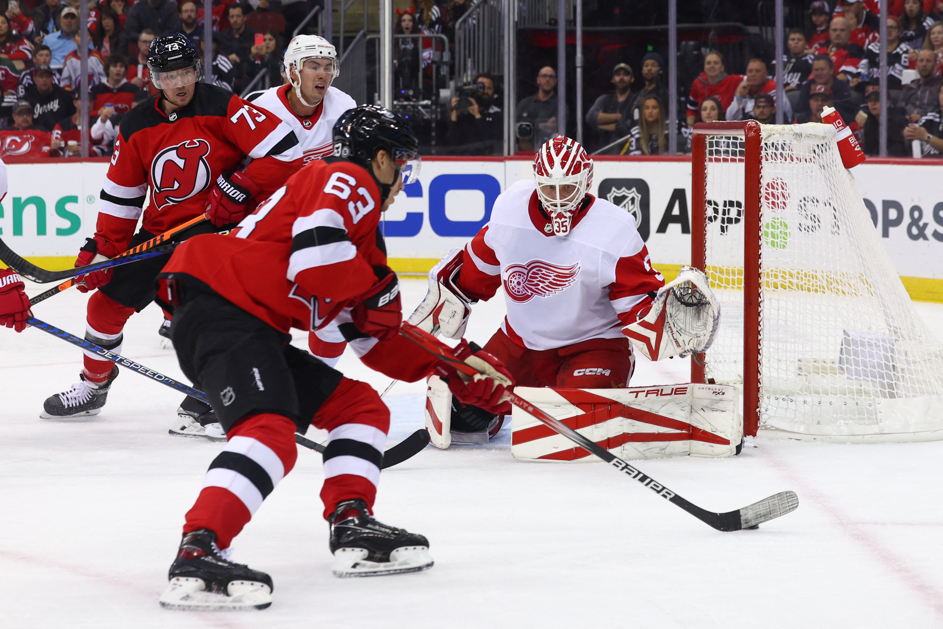 Jack Hughes tallies twice as Devils hold off Red Wings | Reuters