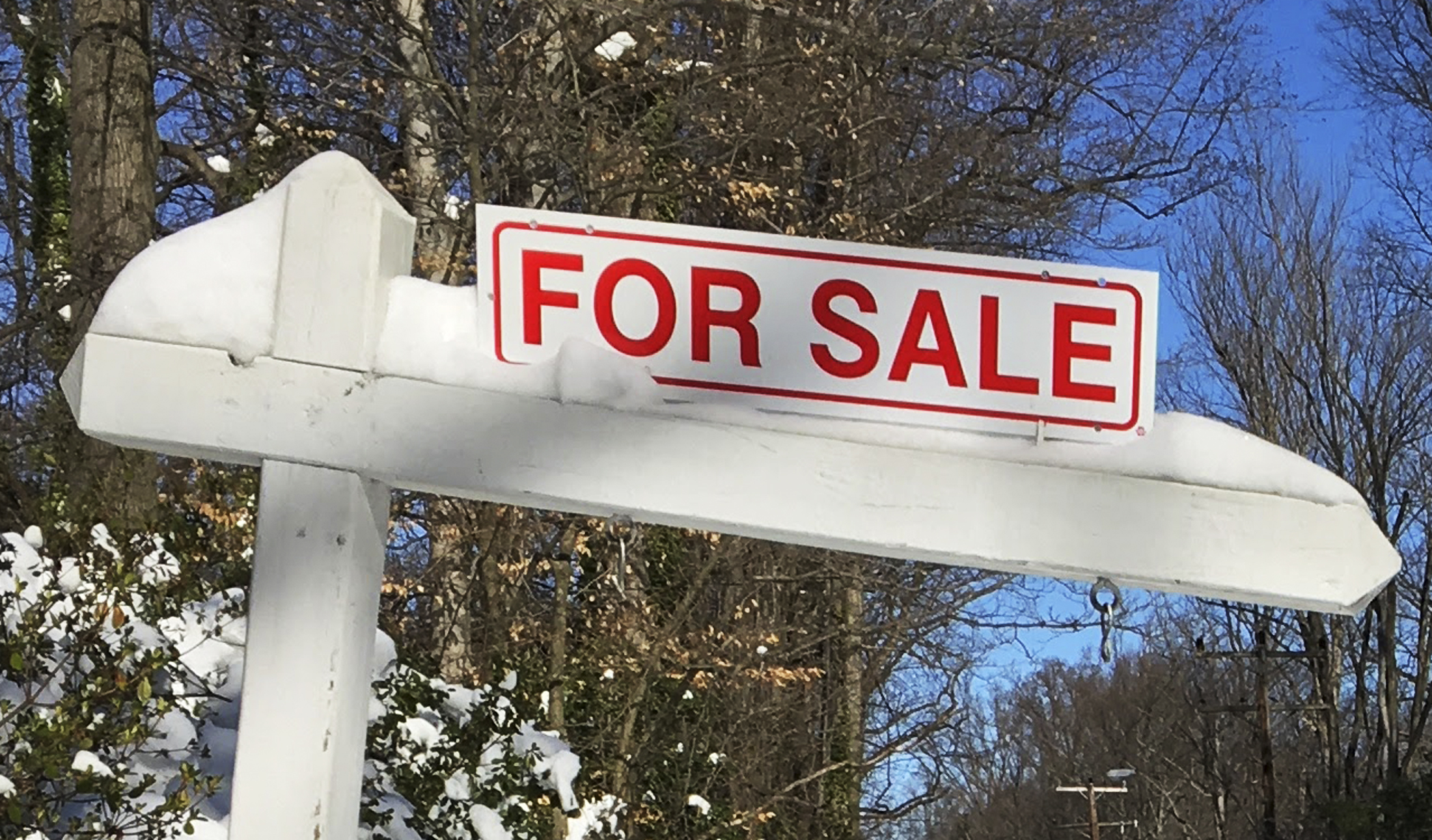 A house-for-sale sign inside the Washington DC Beltway in Annandale Virginia