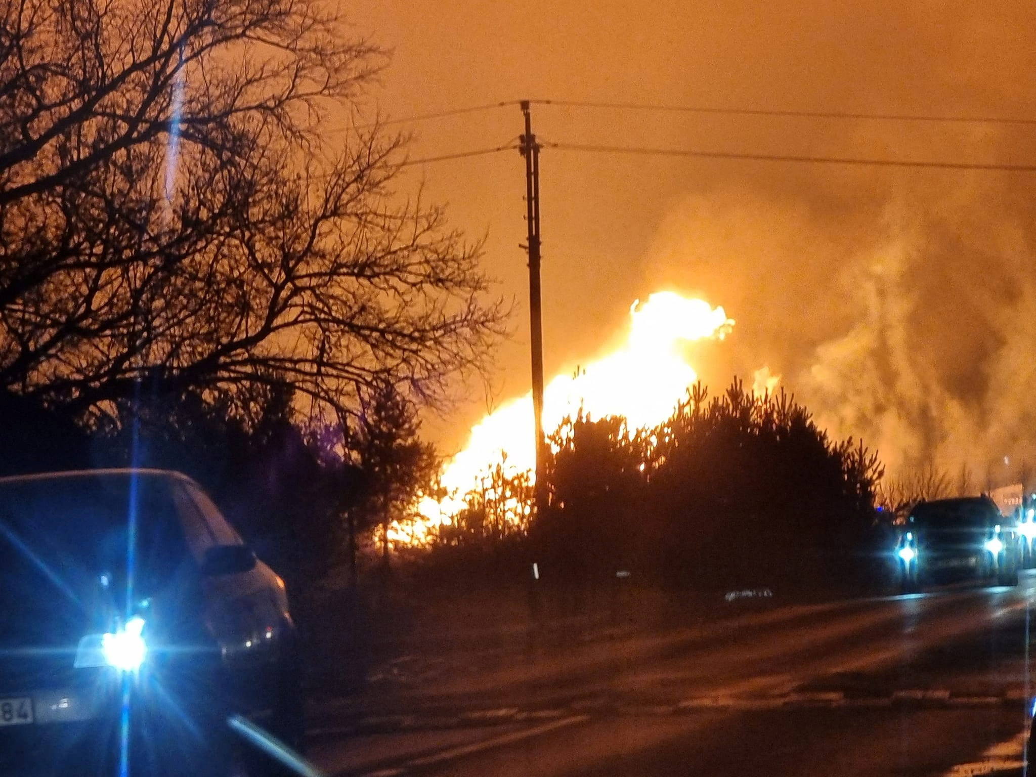 Gas pipeline explodes in Pasvalys
