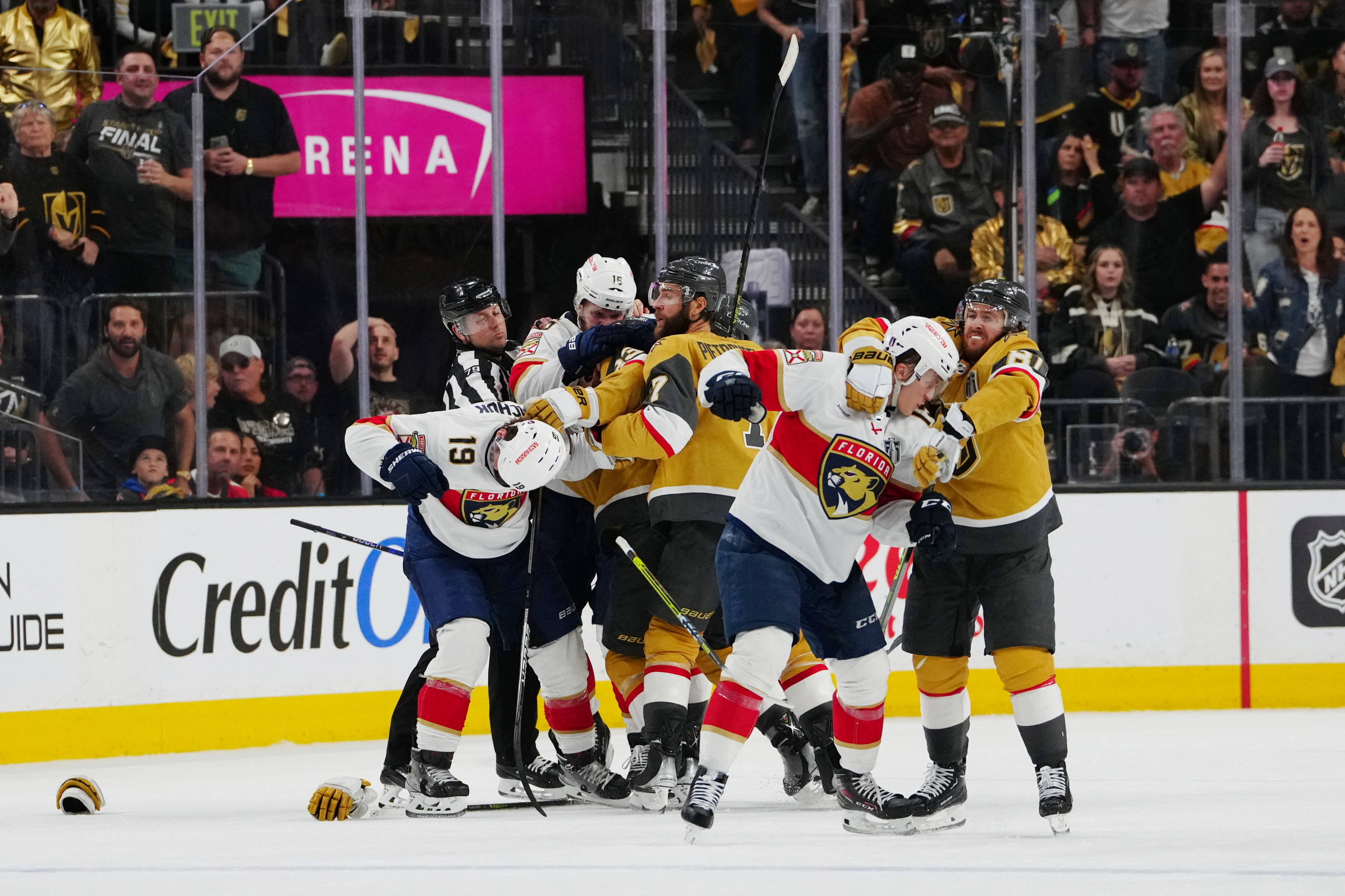 Knights pound Panthers to go up 2-0 in Stanley Cup Final - The