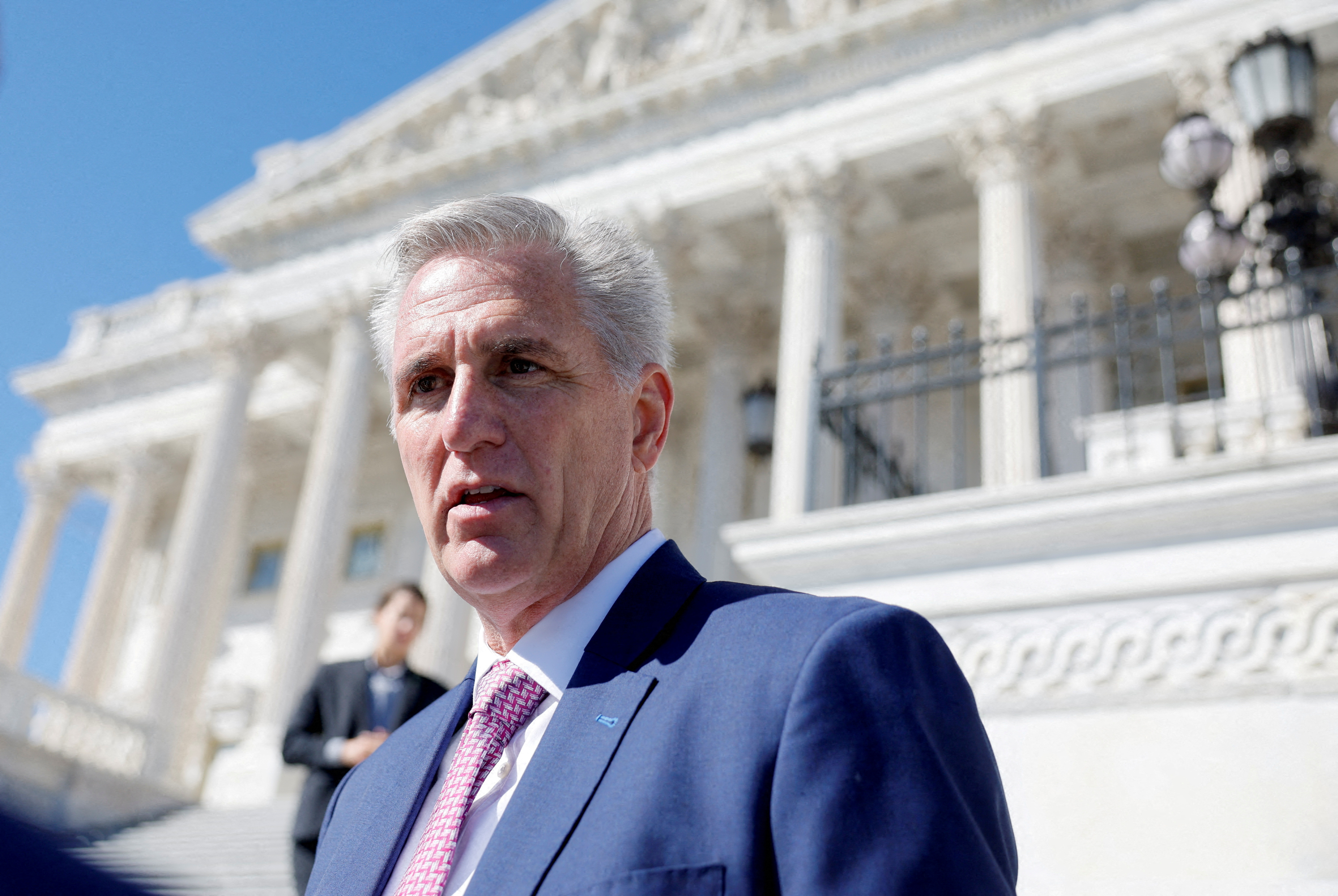 House Minority Leader McCarthy speaks during a news conference in Washington
