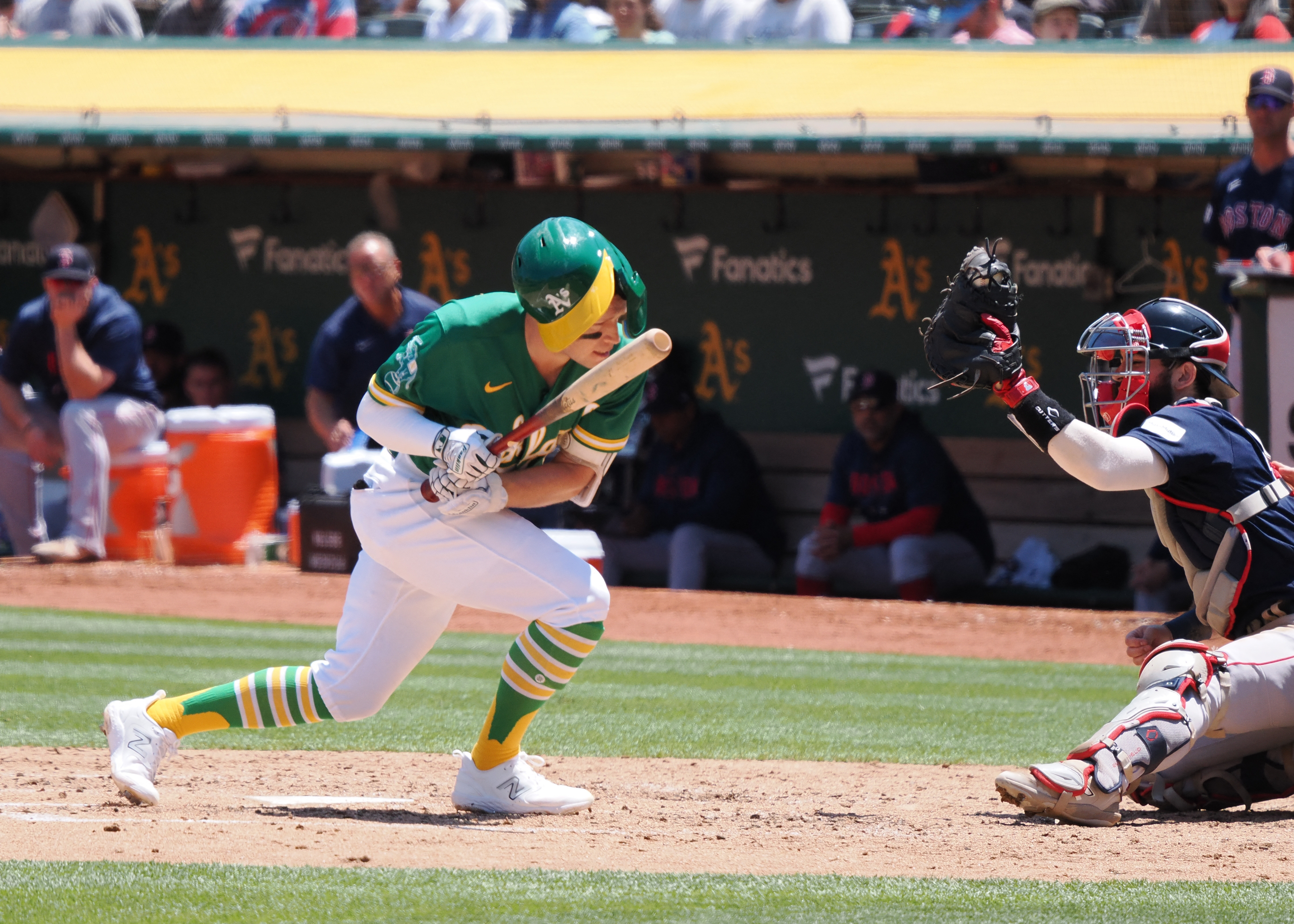 A's use 3 HRs to dispatch Red Sox