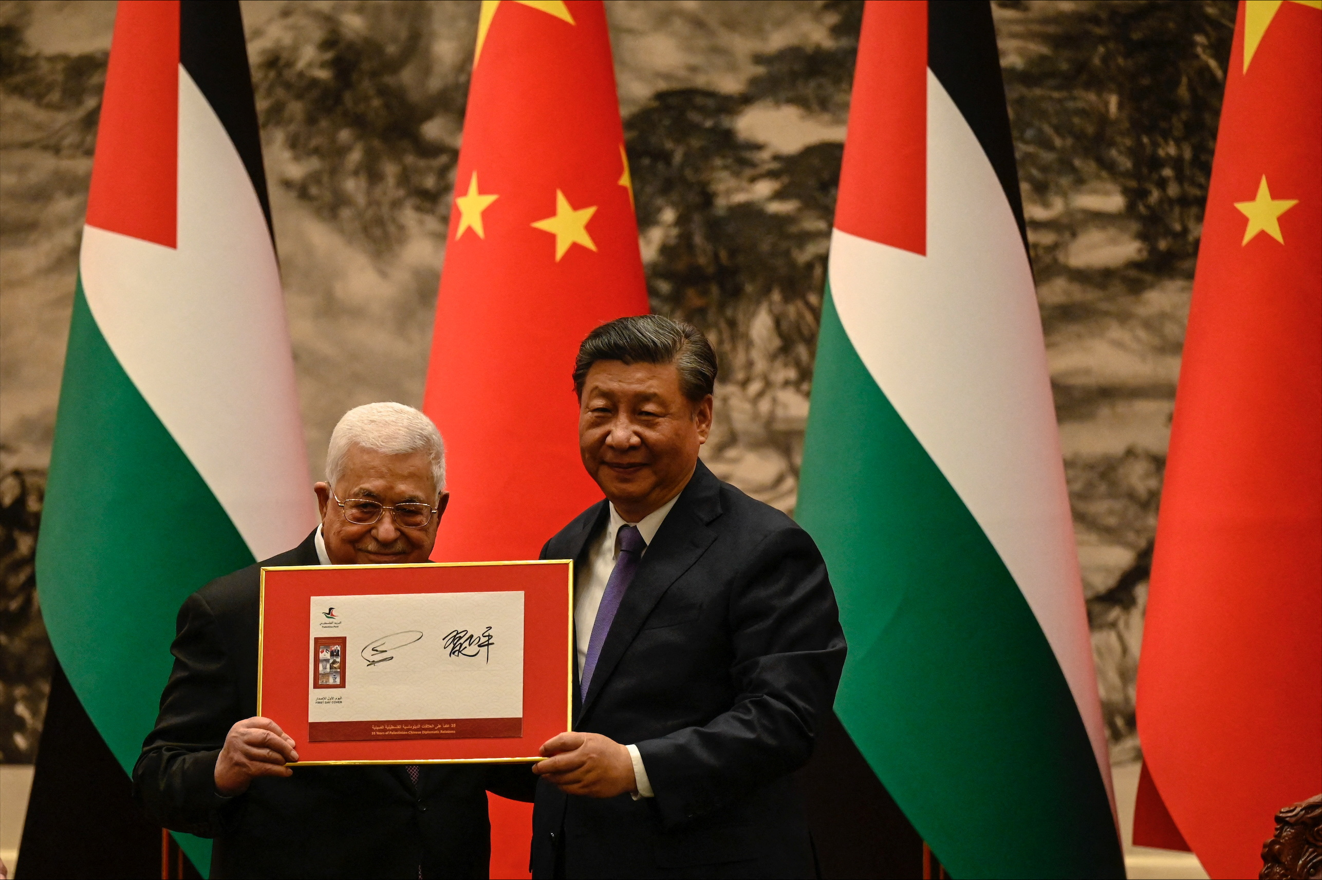palestine president visit china