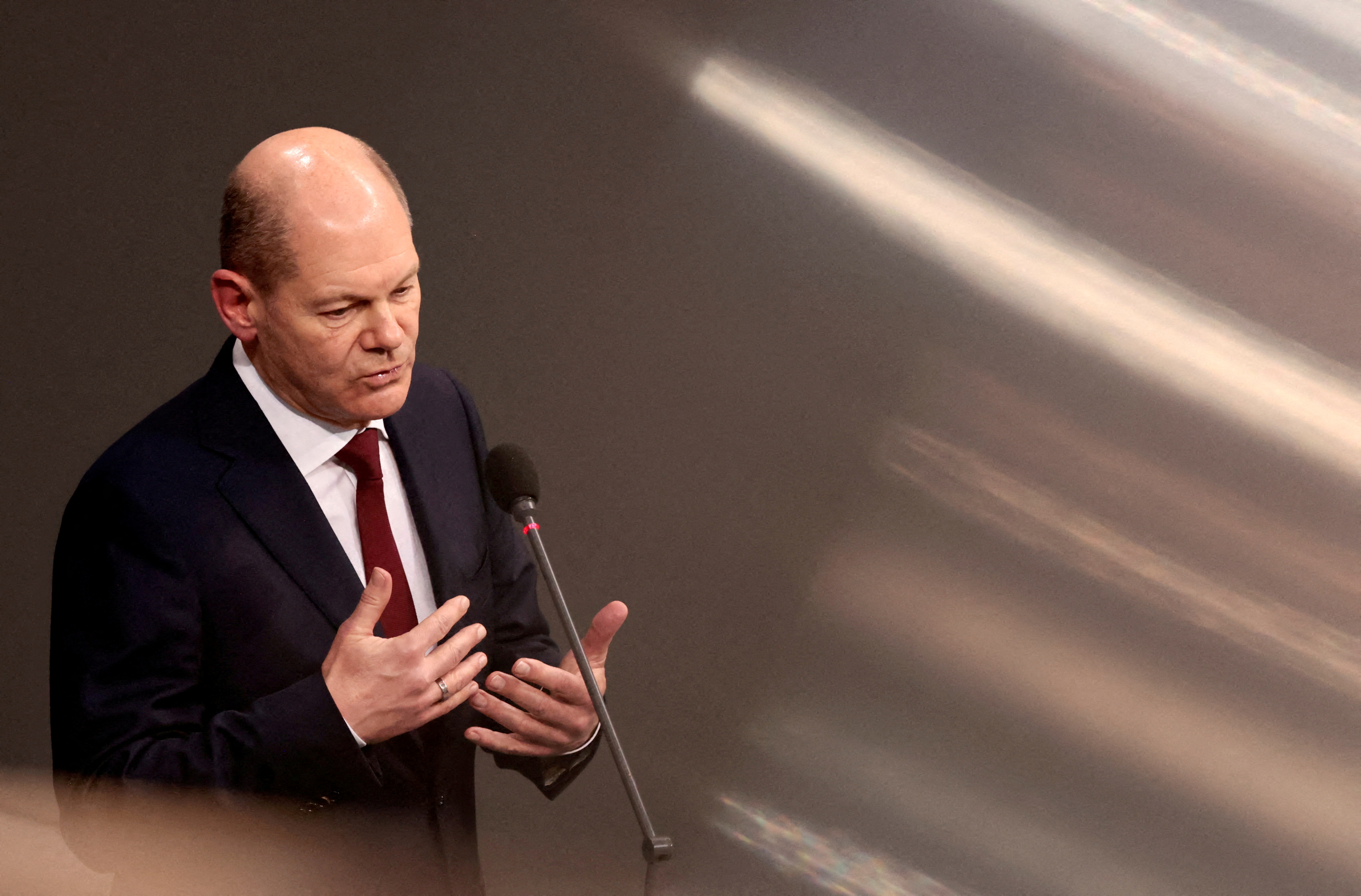 German Chancellor Scholz attends Bundestag session in Berlin