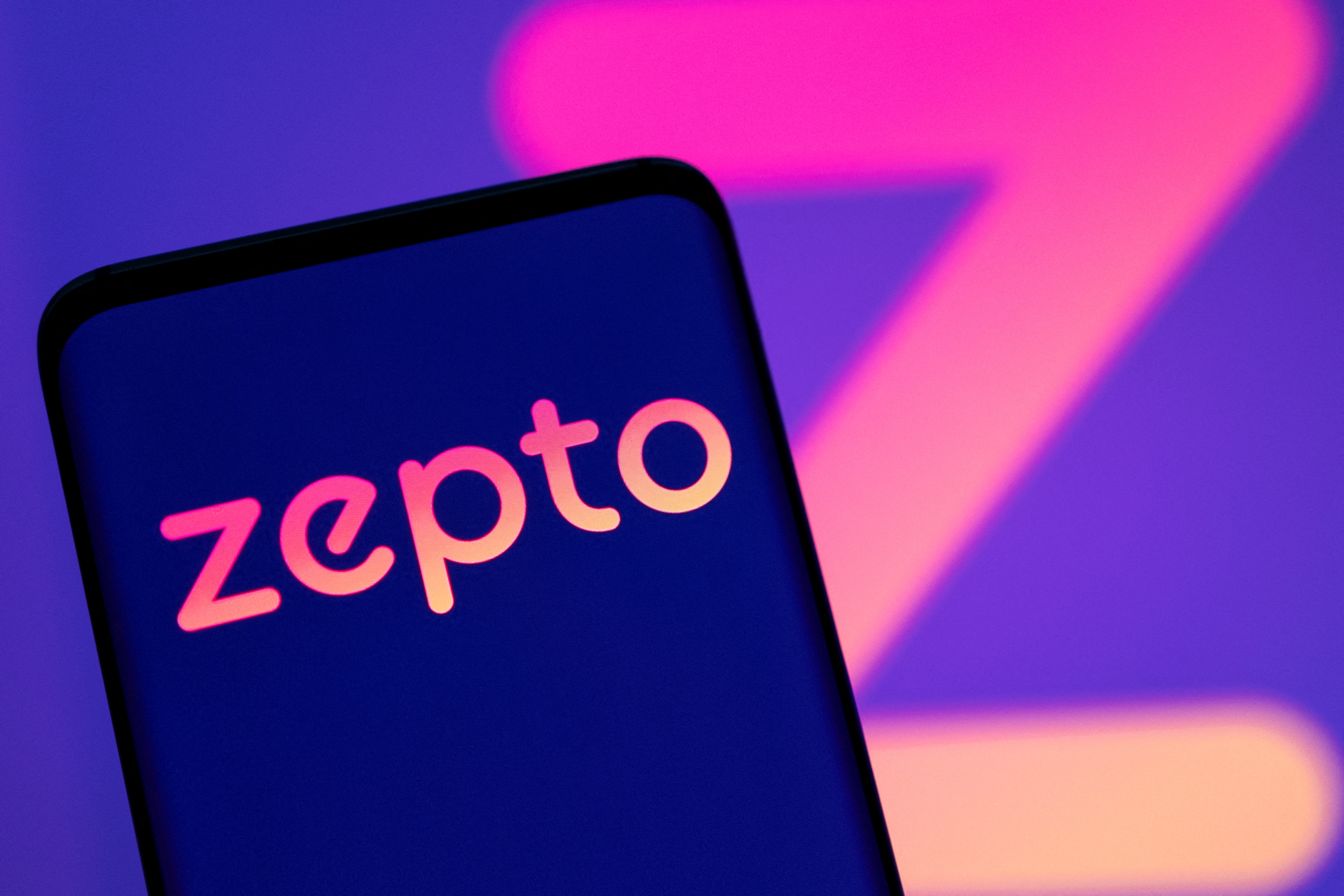 Illustration shows Zepto logo