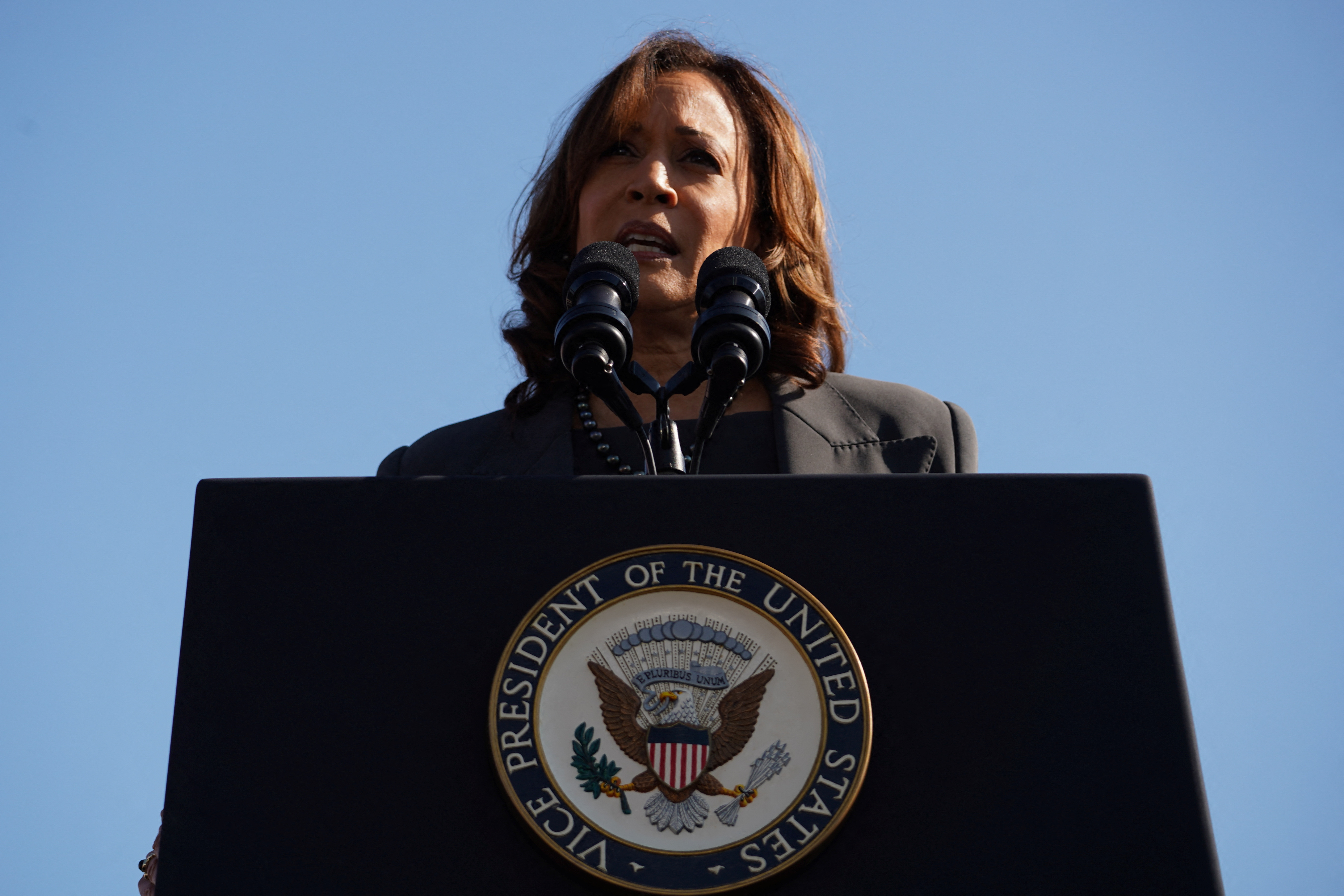U.S. Vice President Harris attends an event to mark the 'Bloody Sunday' anniversary, in Selma