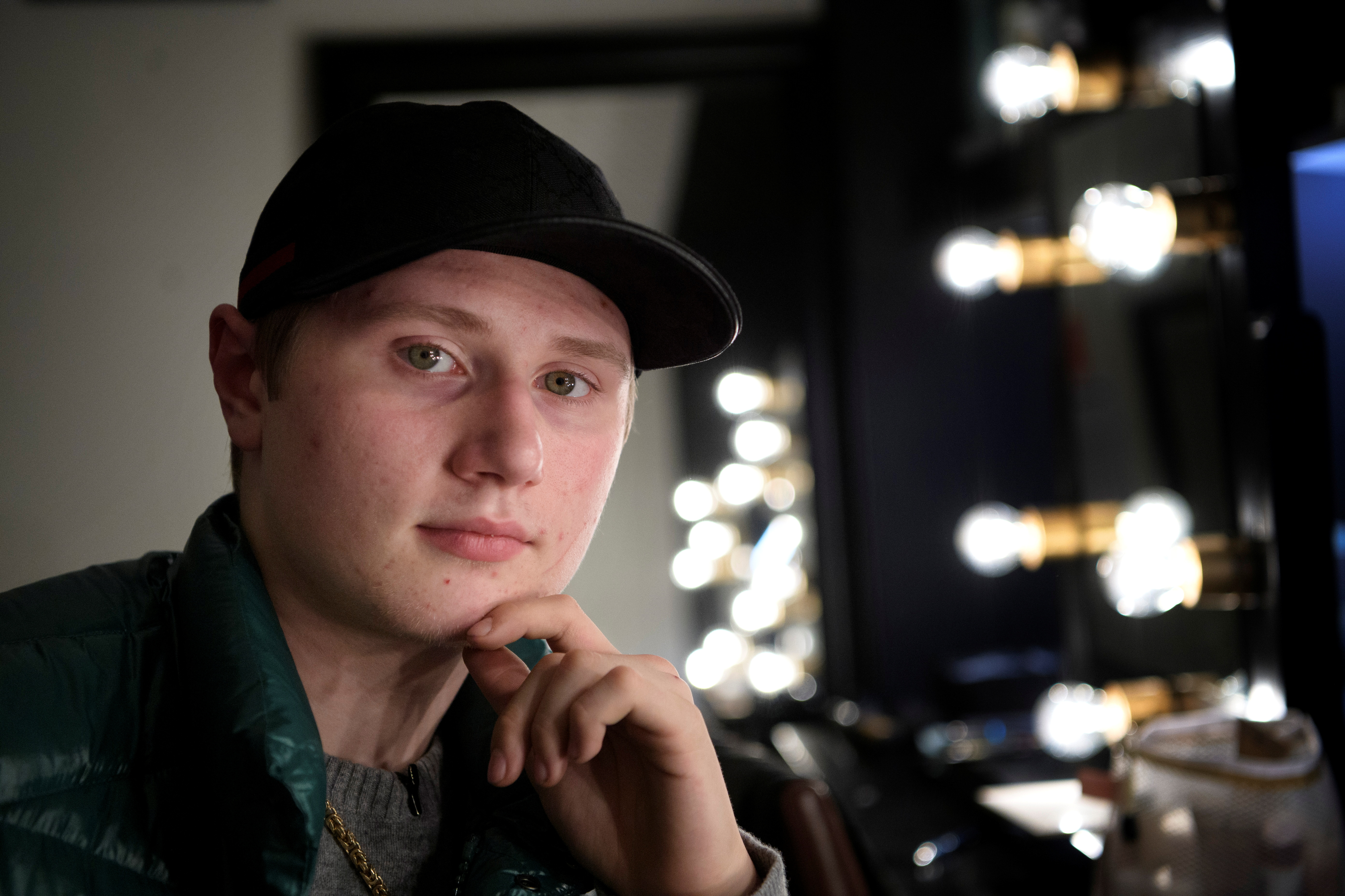 Swedish rapper Einar poses in this file photo