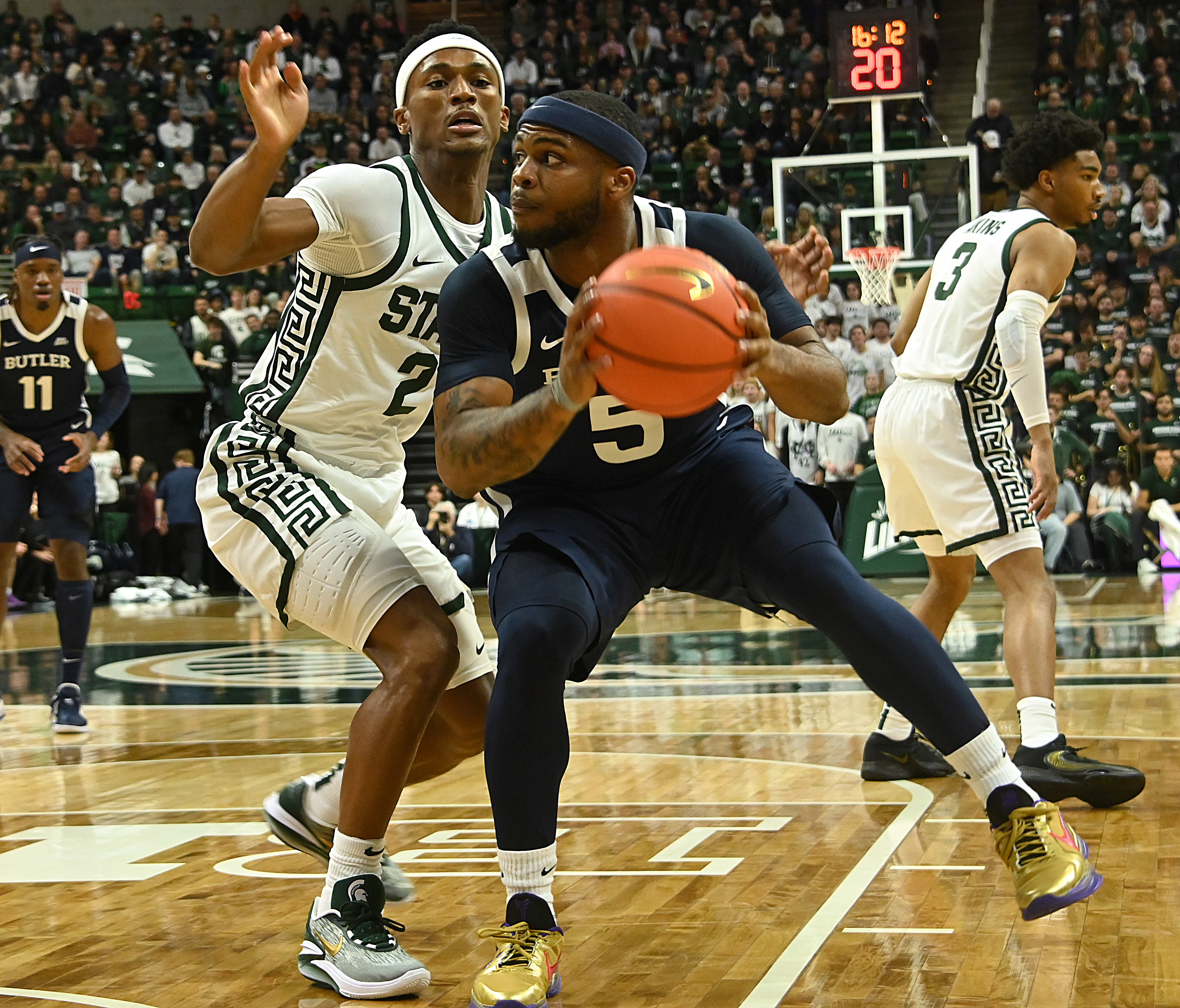 Butler basketball vs. Michigan State in Gavitt Games action