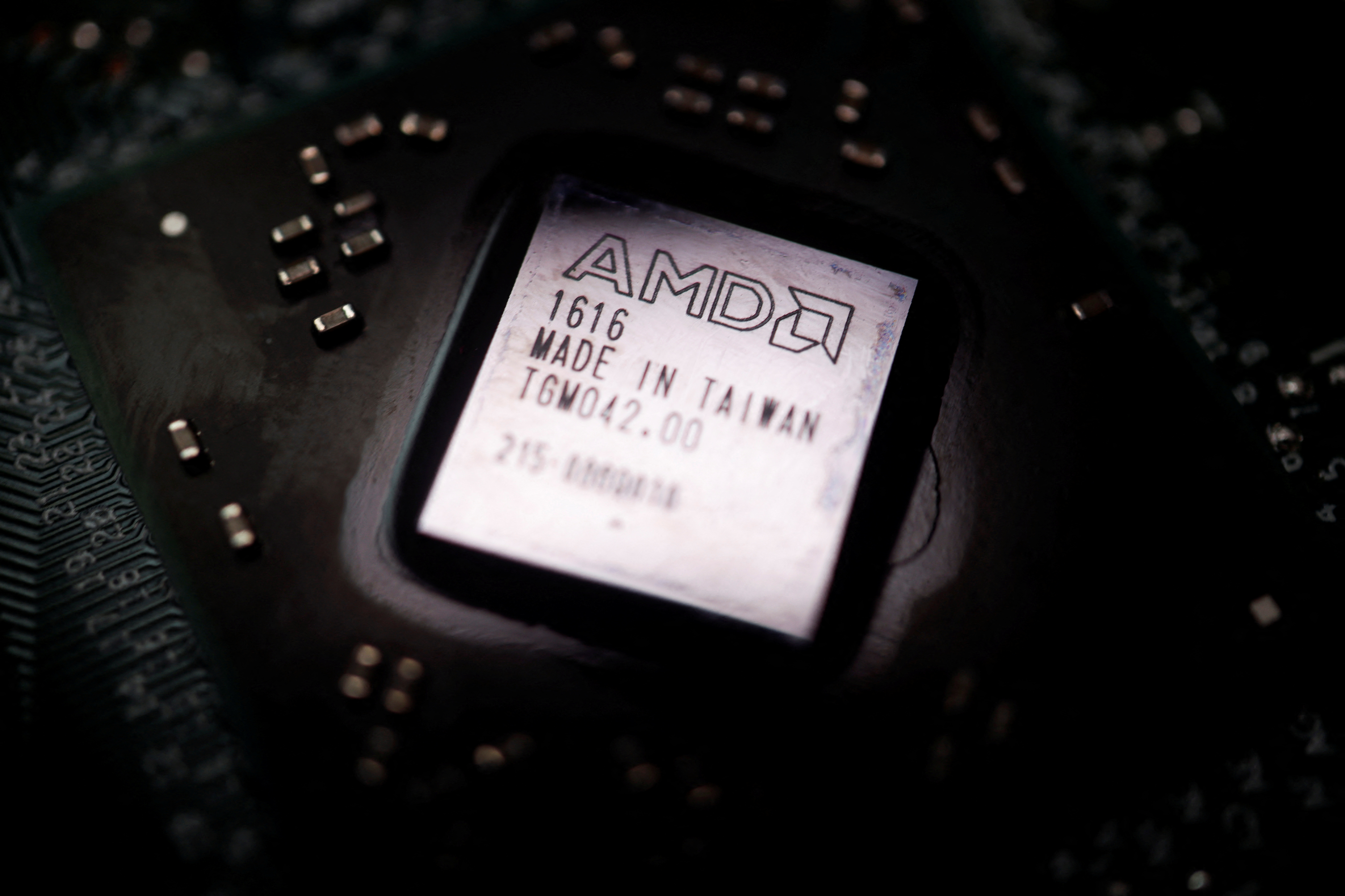 Illustration picture of AMD chip