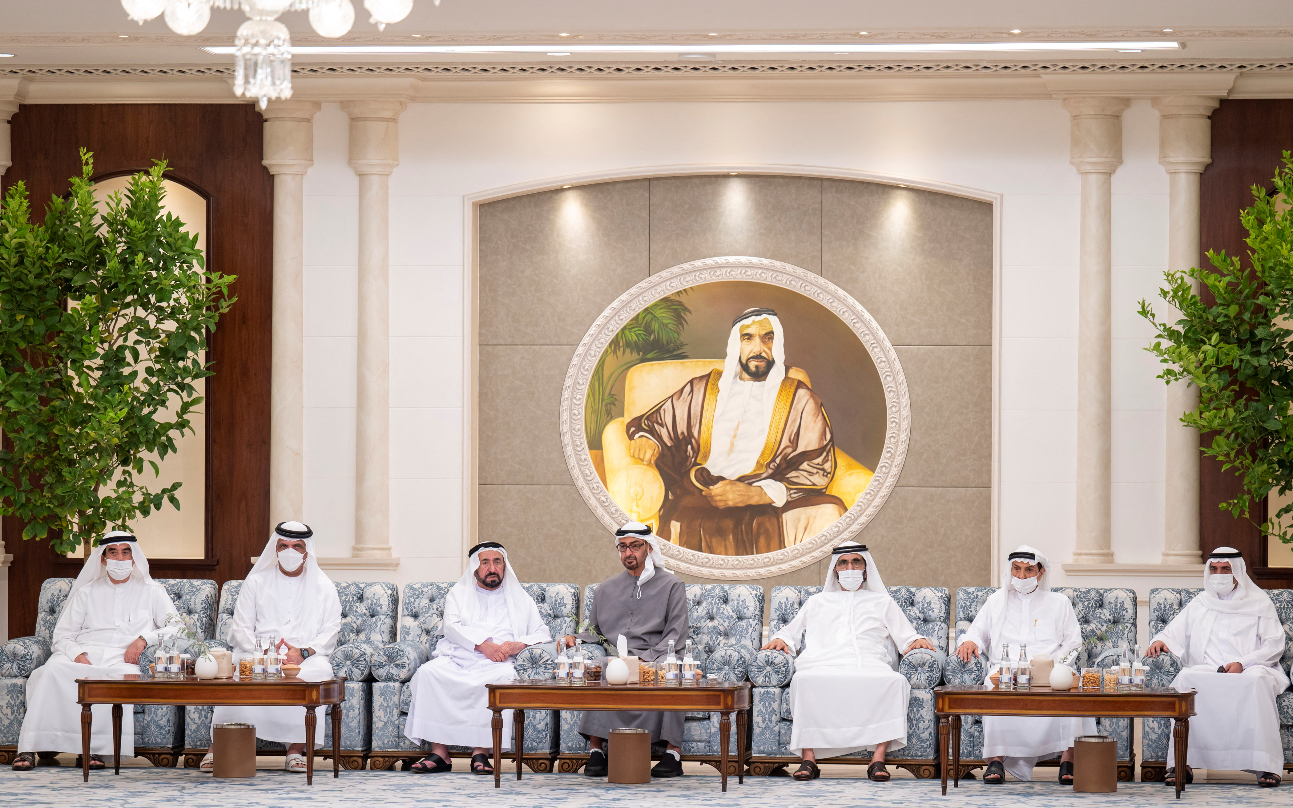 Rulers of UAE offer condolences to Abu Dhabi's Crown Prince Sheikh Mohammed bin Zayed Al Nahyan in Abu Dhabi