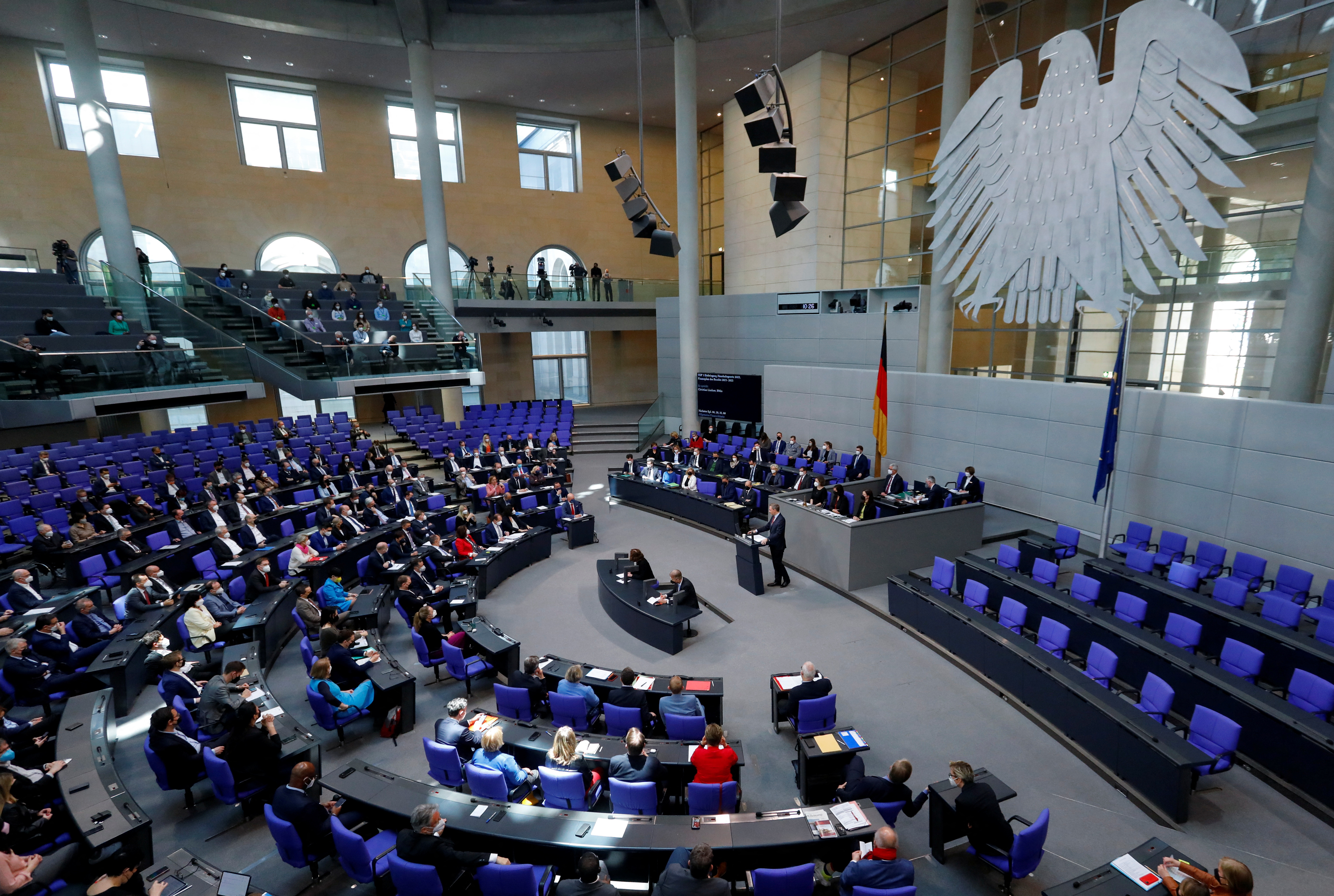 Bundestag budget session in Berlin