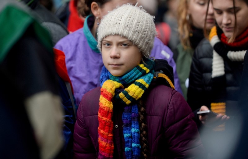 Swedish climate activist Greta Thunberg takes part in the rally ''Europe Climate Strike'' in Brussels, Belgium, March 6, 2020. REUTERS/Johanna Geron/File Photo