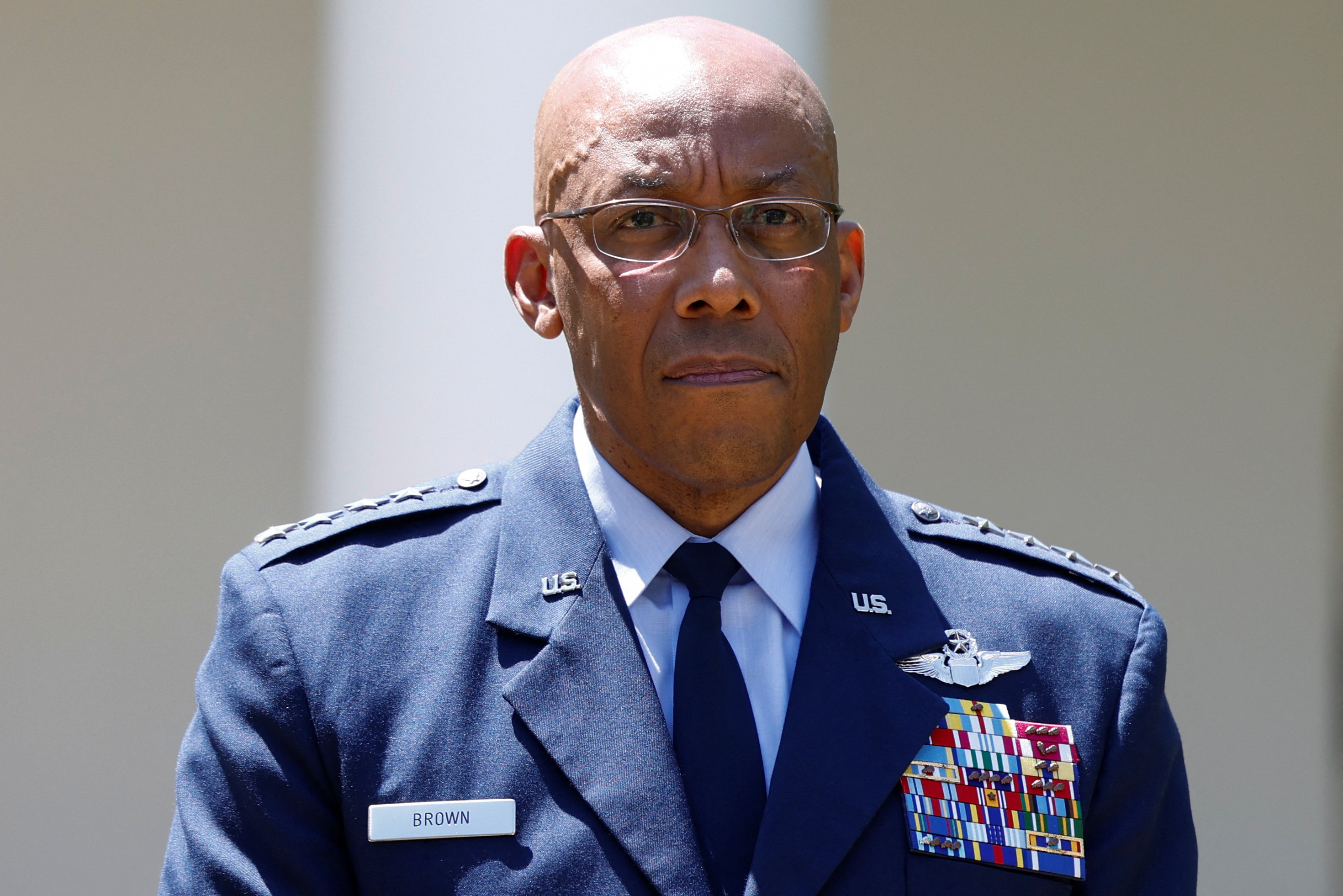 U.S. President Biden nominates Air Force General Charles Brown to serve as next Joint Chiefs chair at White House event in Washington