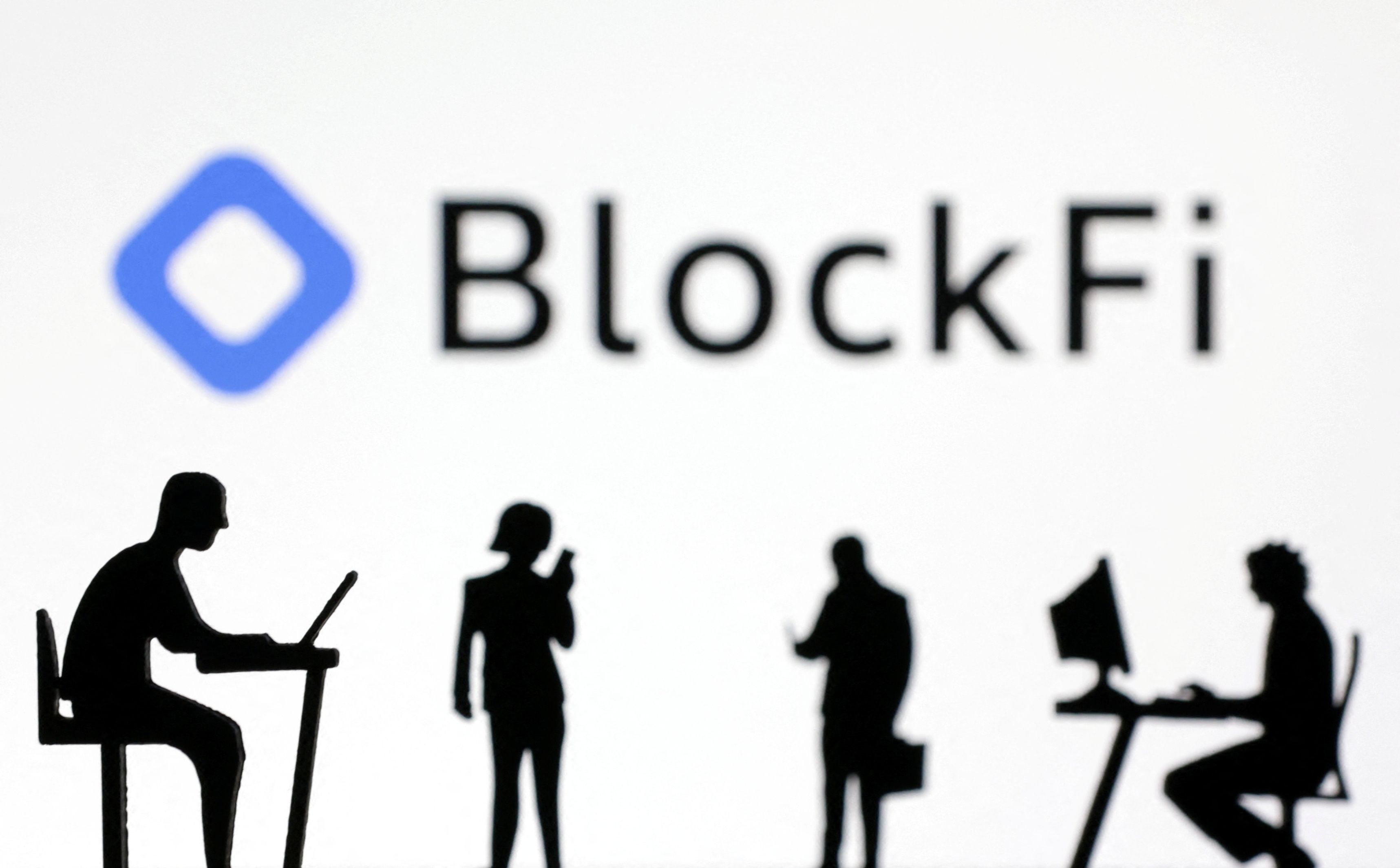 The illustration shows the BlockFi logo
