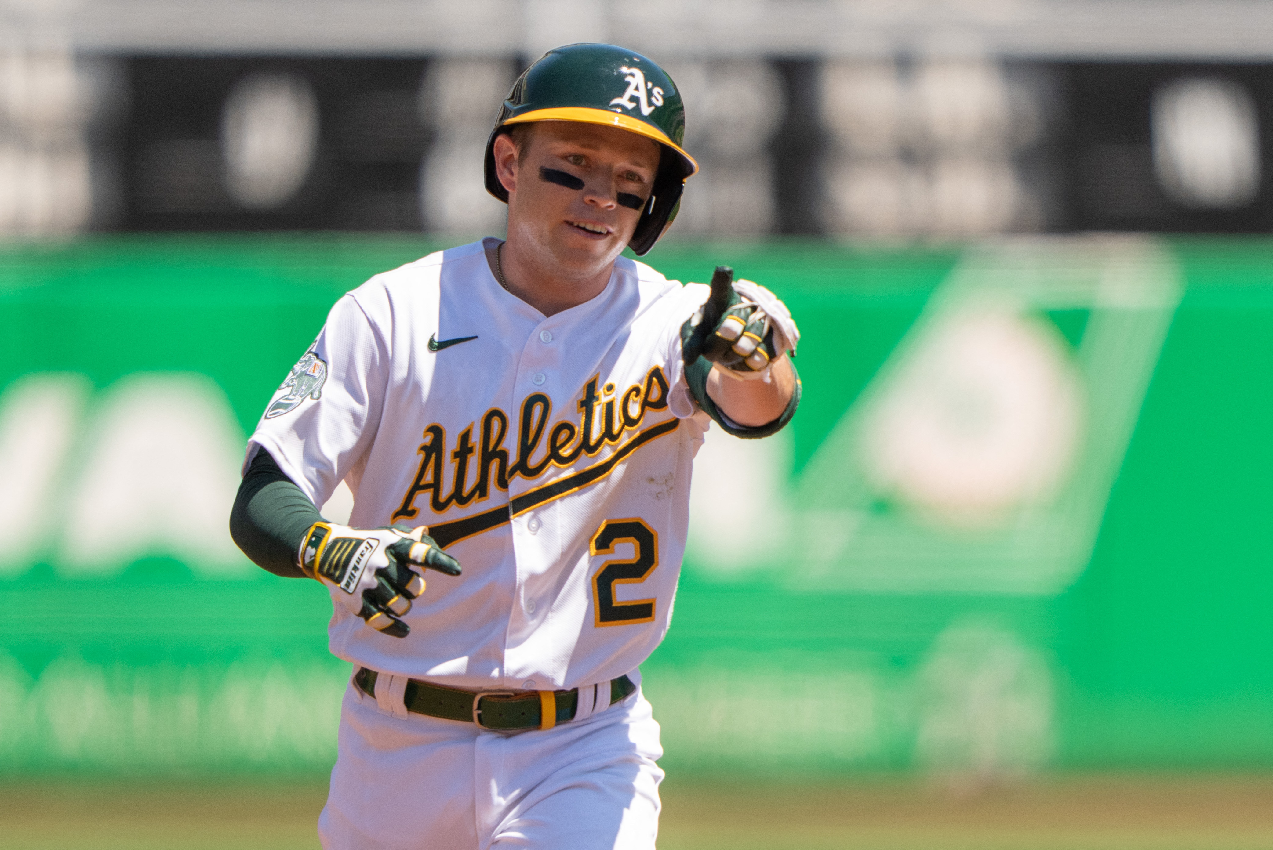 Athletics rookie Nick Allen notches first career multi-homer game vs.  Giants – NBC Sports Bay Area & California