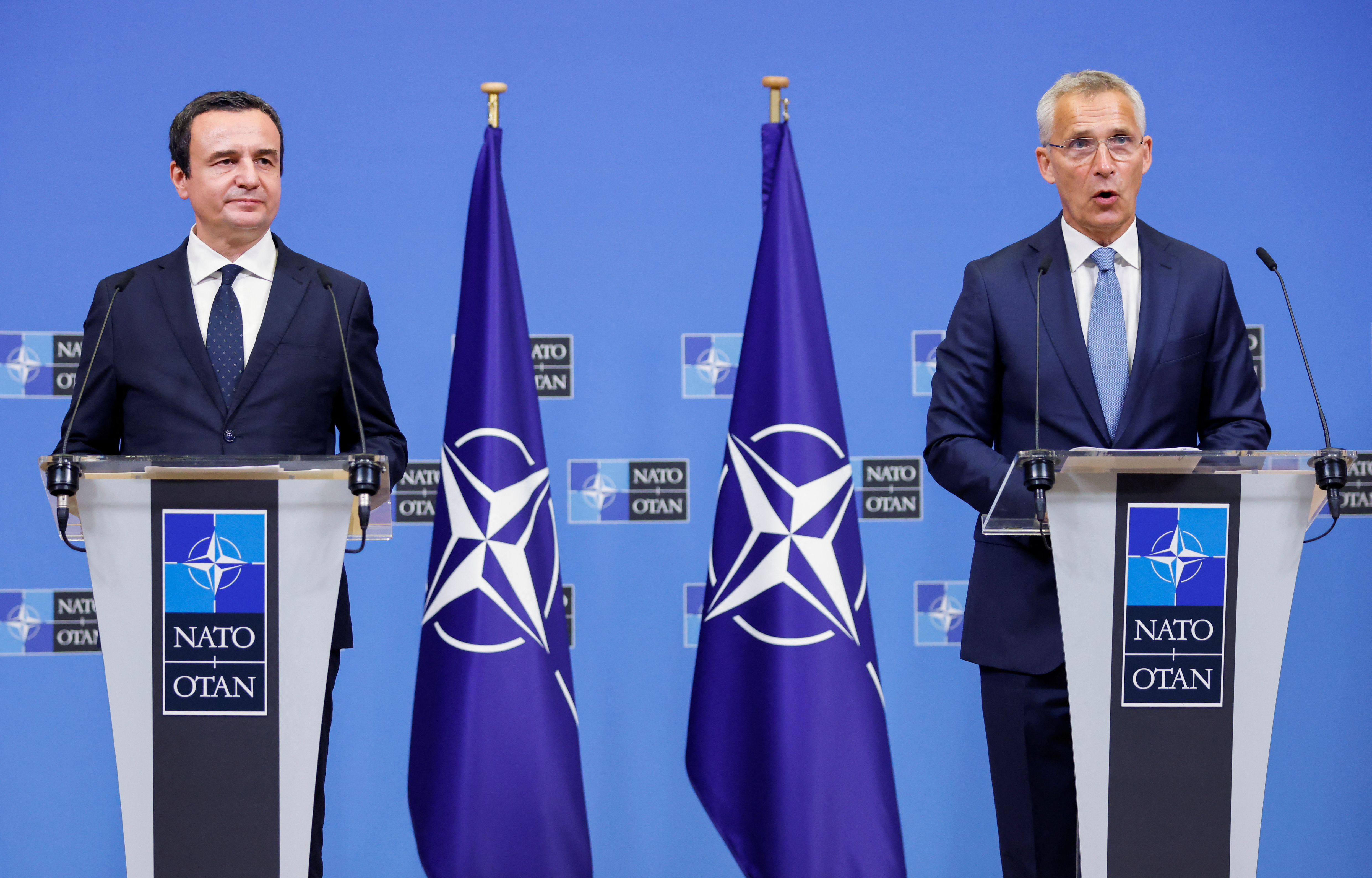 NATO's Stoltenberg meets Kosovo's PM Kurti, in Brussels