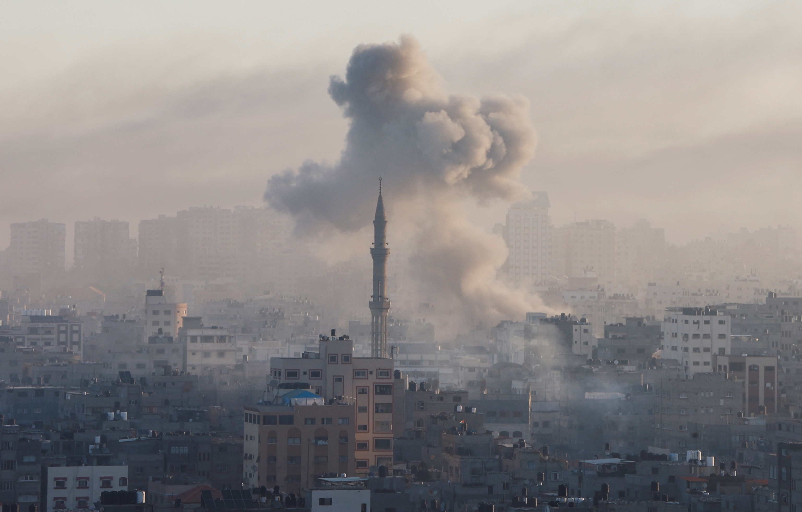 Ongoing conflict between Israel and the Palestinian Islamist group Hamas in Gaza