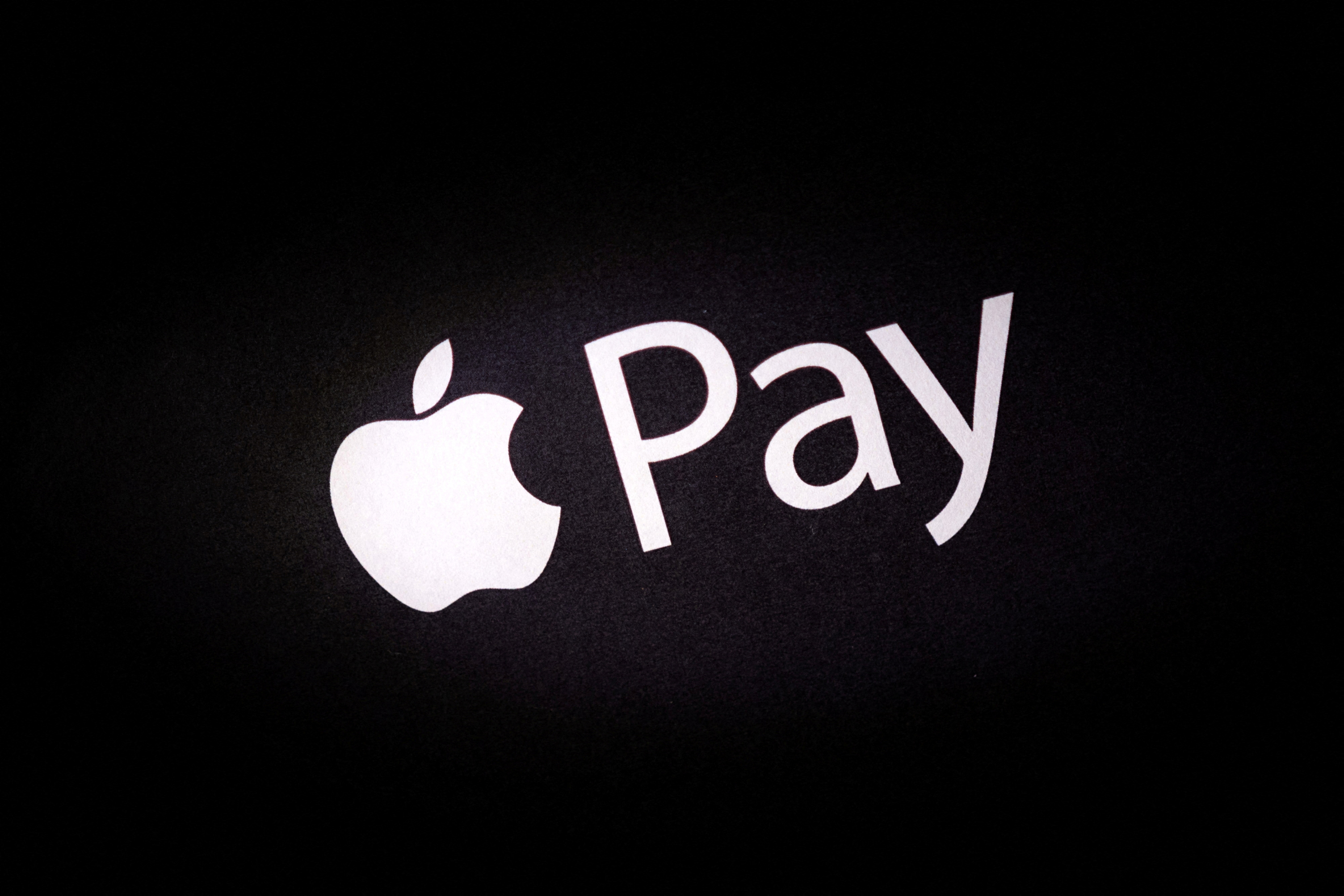 Illustration shows Apple Pay logo
