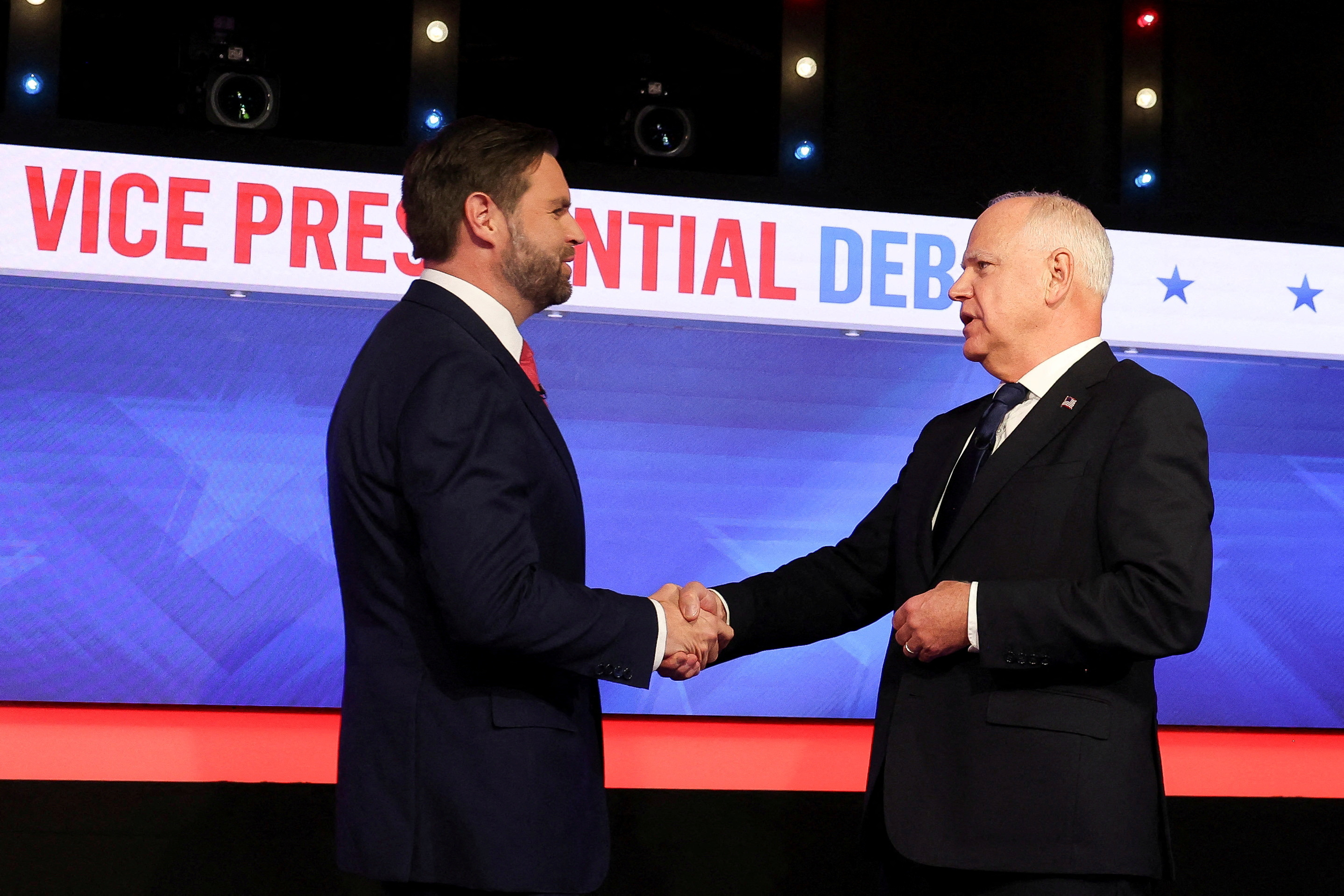 Vice Presidential debate between Walz and Vance in New York