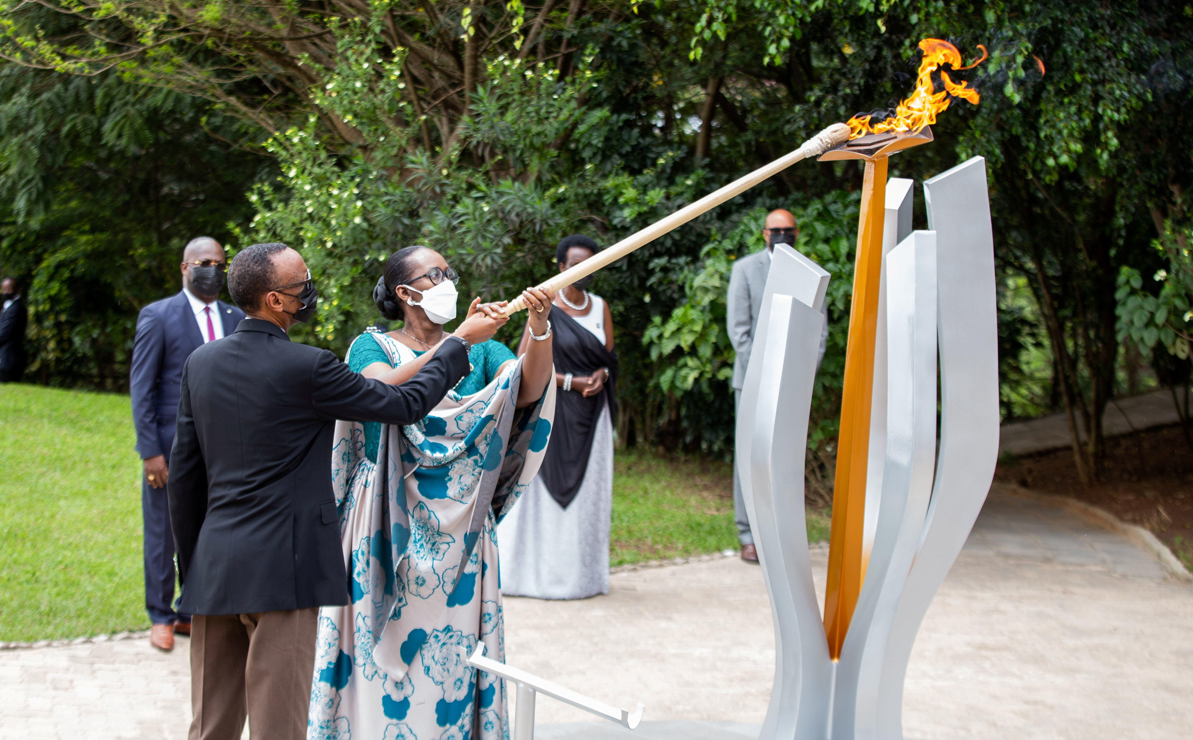 Commemoration of the 1994 Genocide, at the Kigali Genocide Memorial Center in Kigali