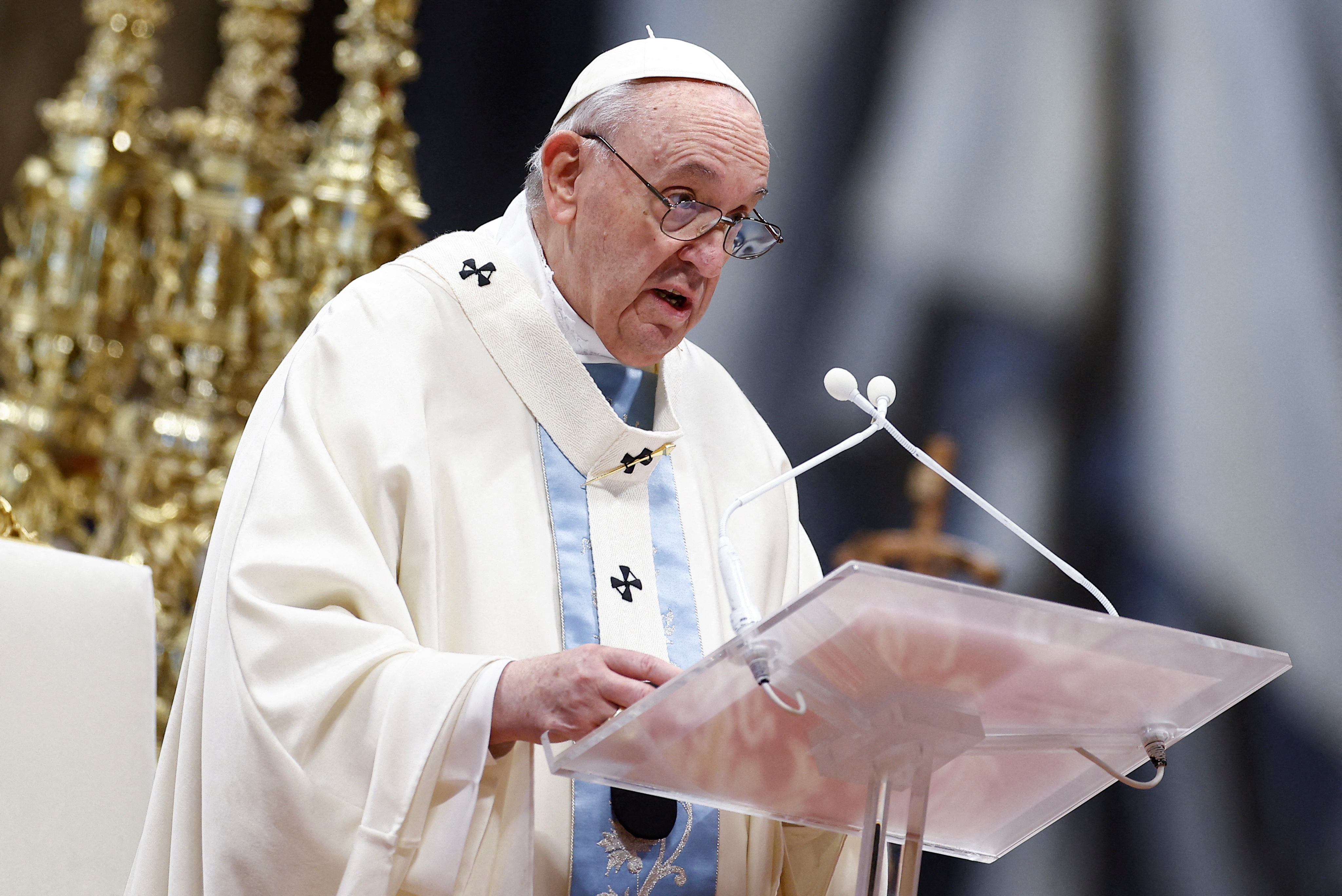 Pope Francis leads Mass to mark the World Day of Peace