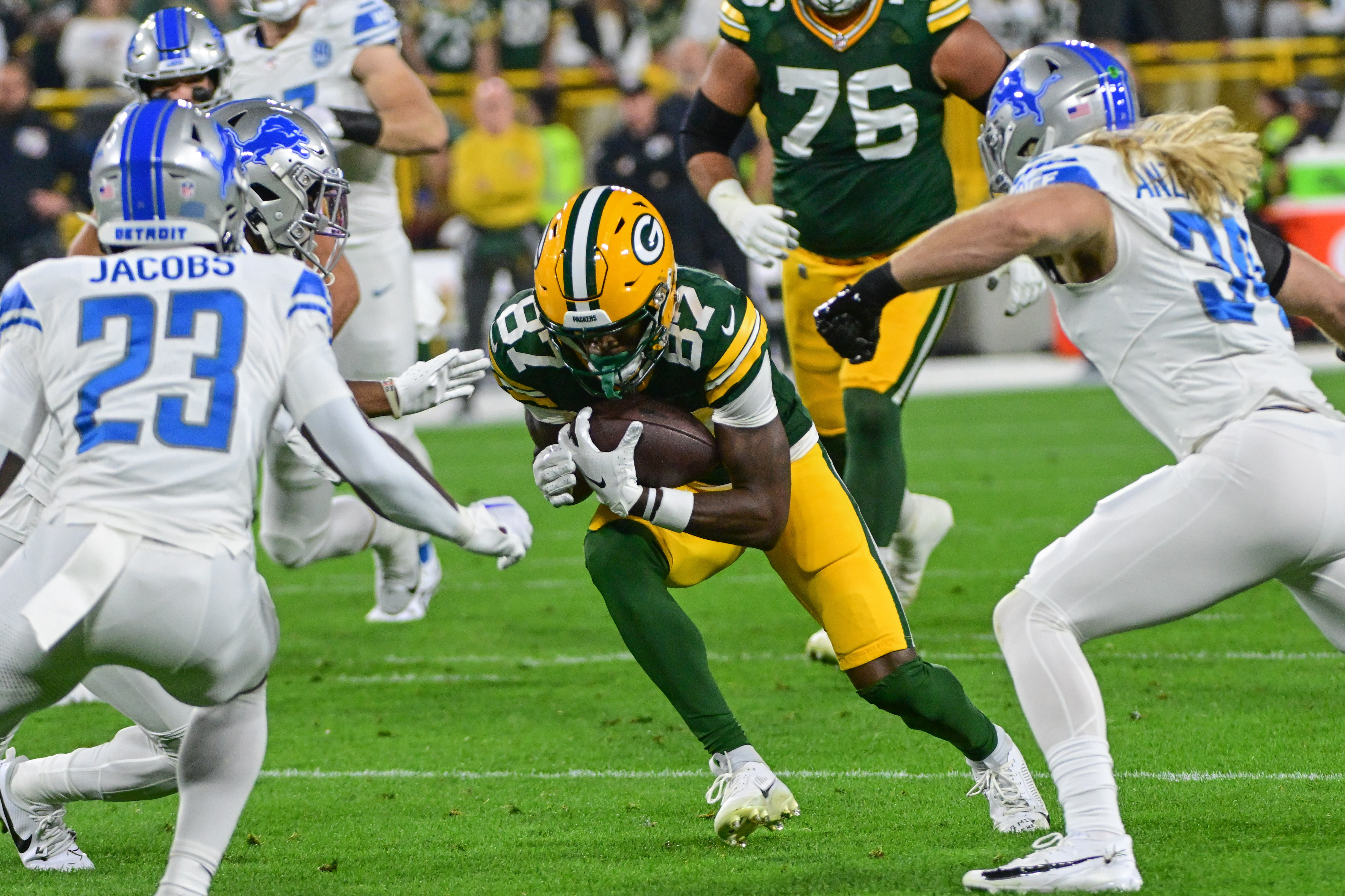 Photo: Detroit Lions at Green Bay Packers in Green Bay, Wisconsin