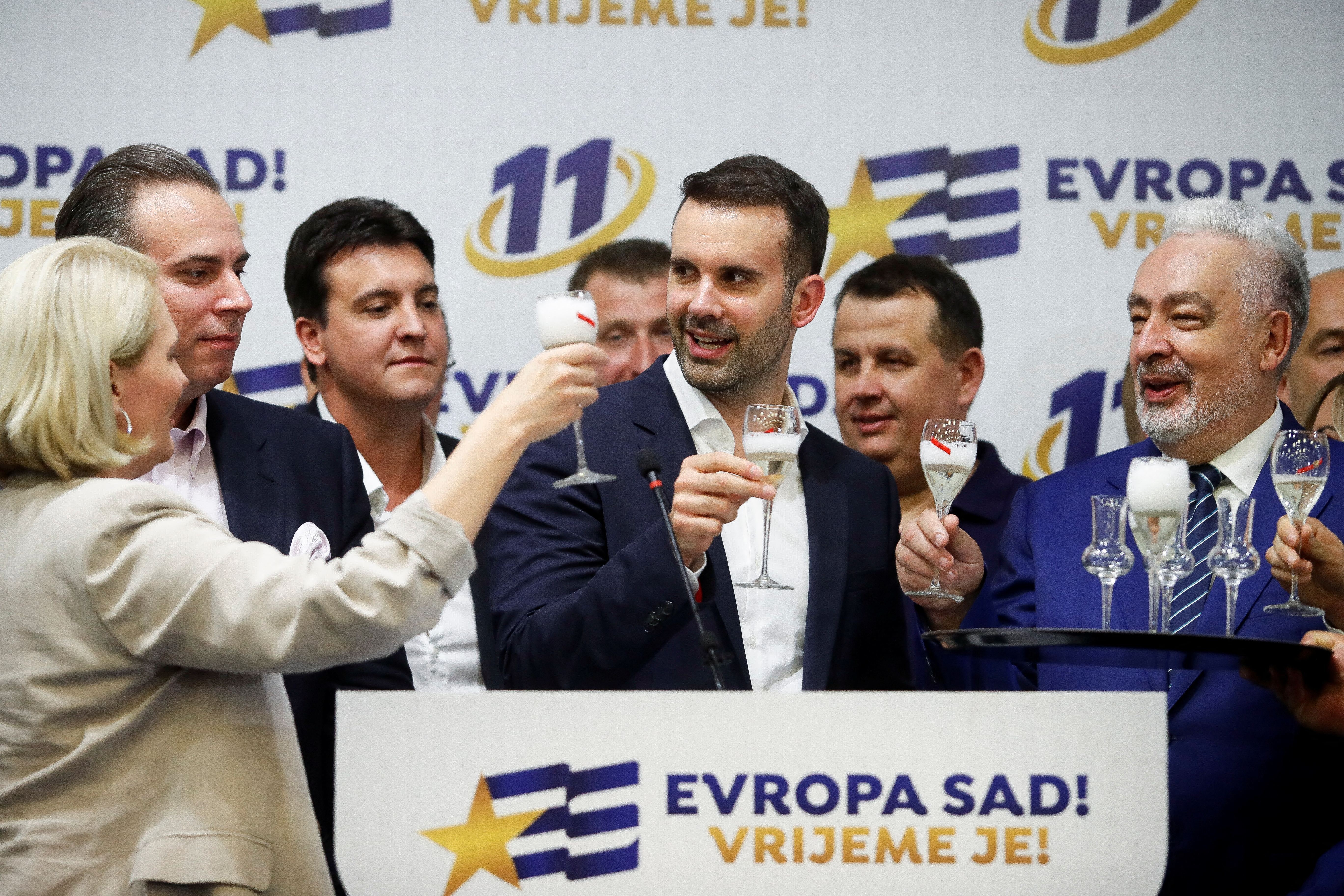 Montenegro holds a snap parliamentary election, in Podgorica