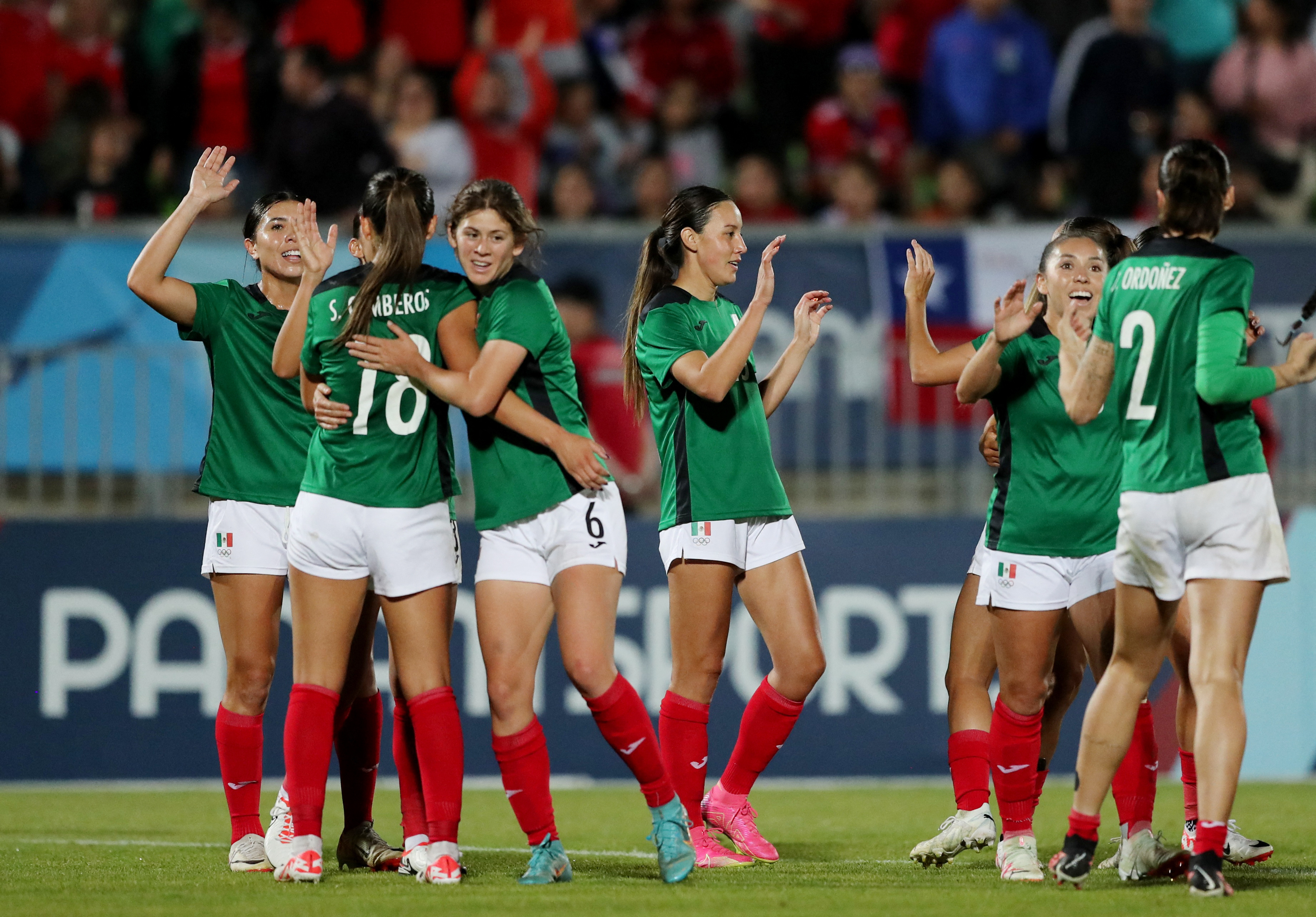 Players of National team of Mexico U 17 celebrate their