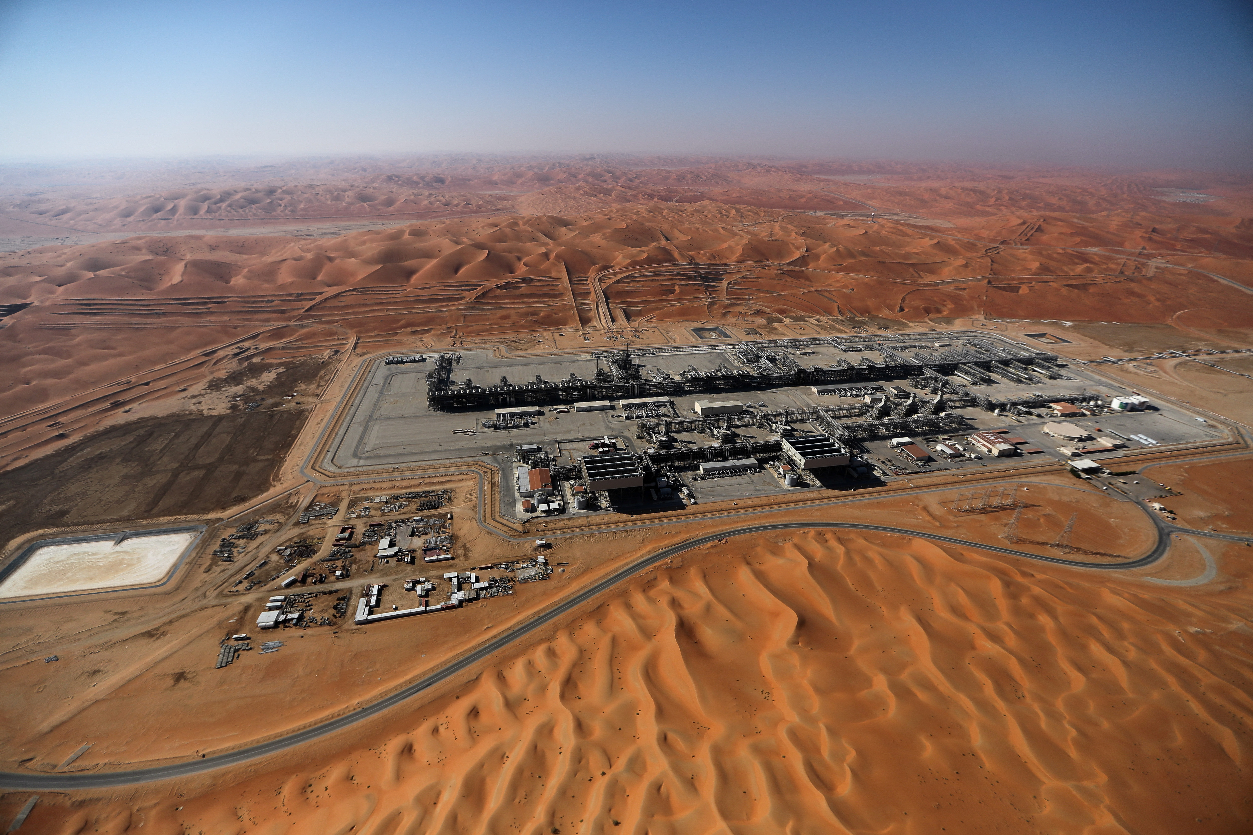 General view of Aramco's oil field in the Empty Quarter