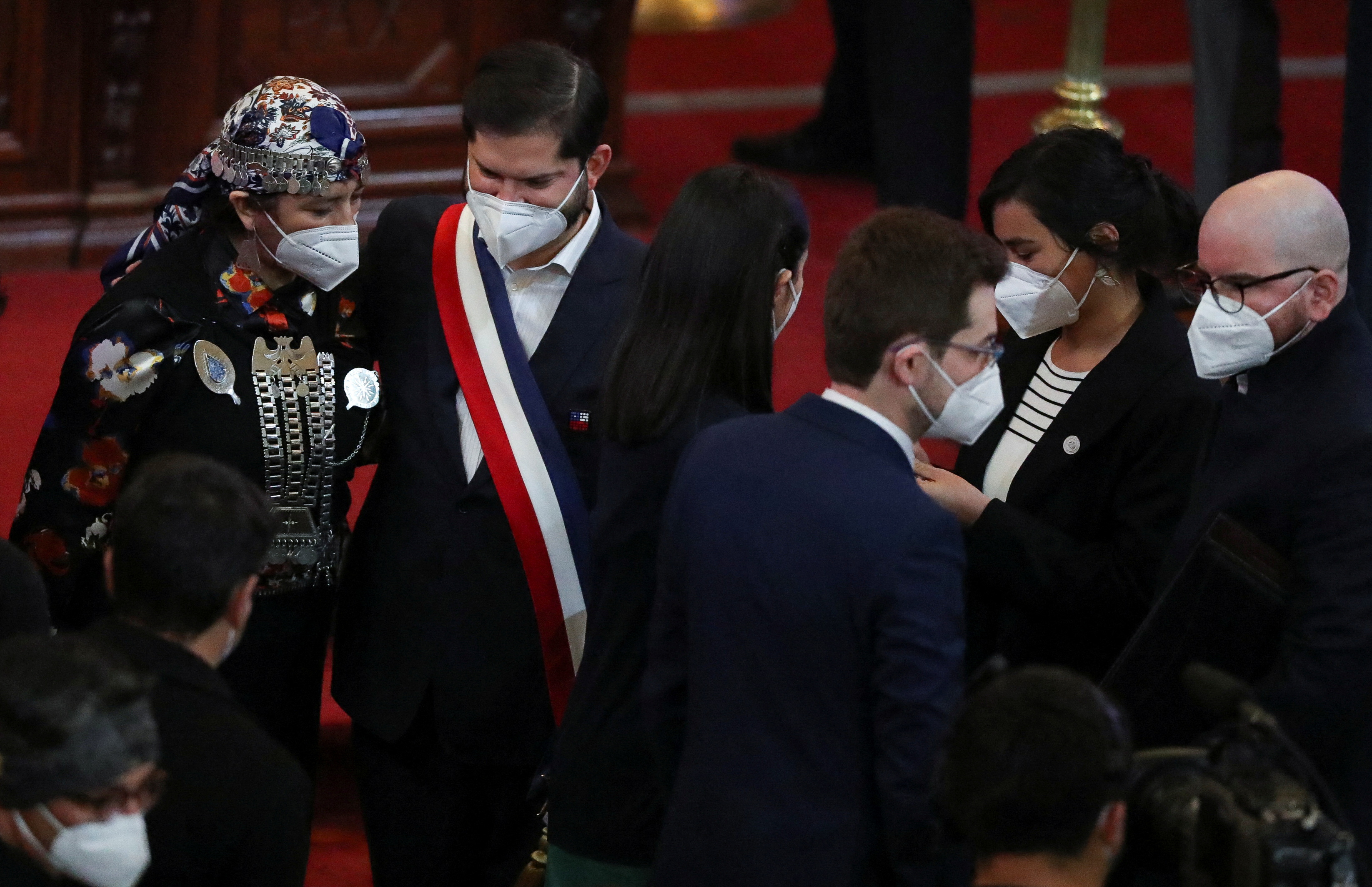 Chile's constitutional Convention hands out the final draft of the new constitution, in Santiago