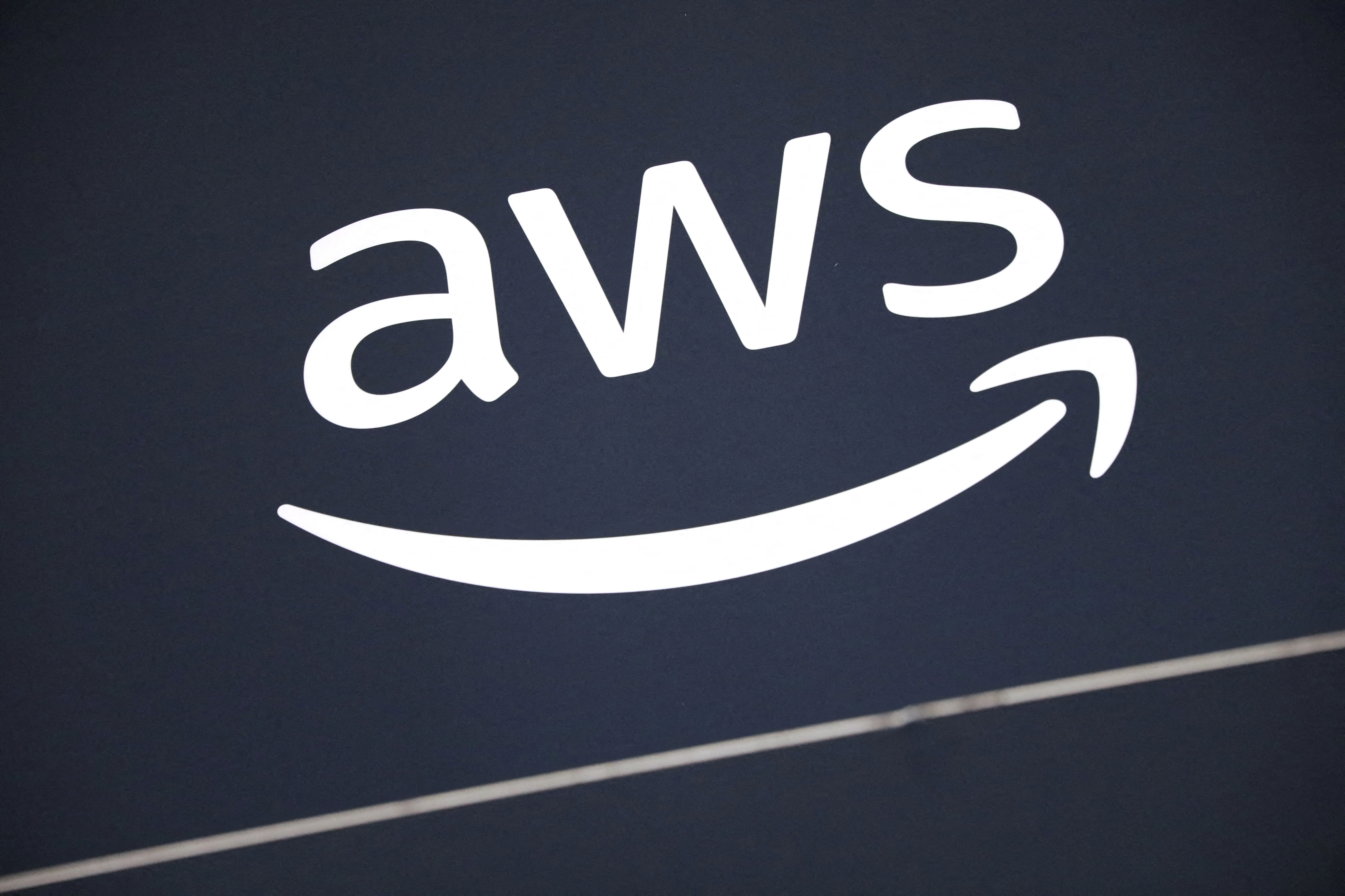 FILE PHOTO: Logo for Amazon Web Services (AWS) in Toronto