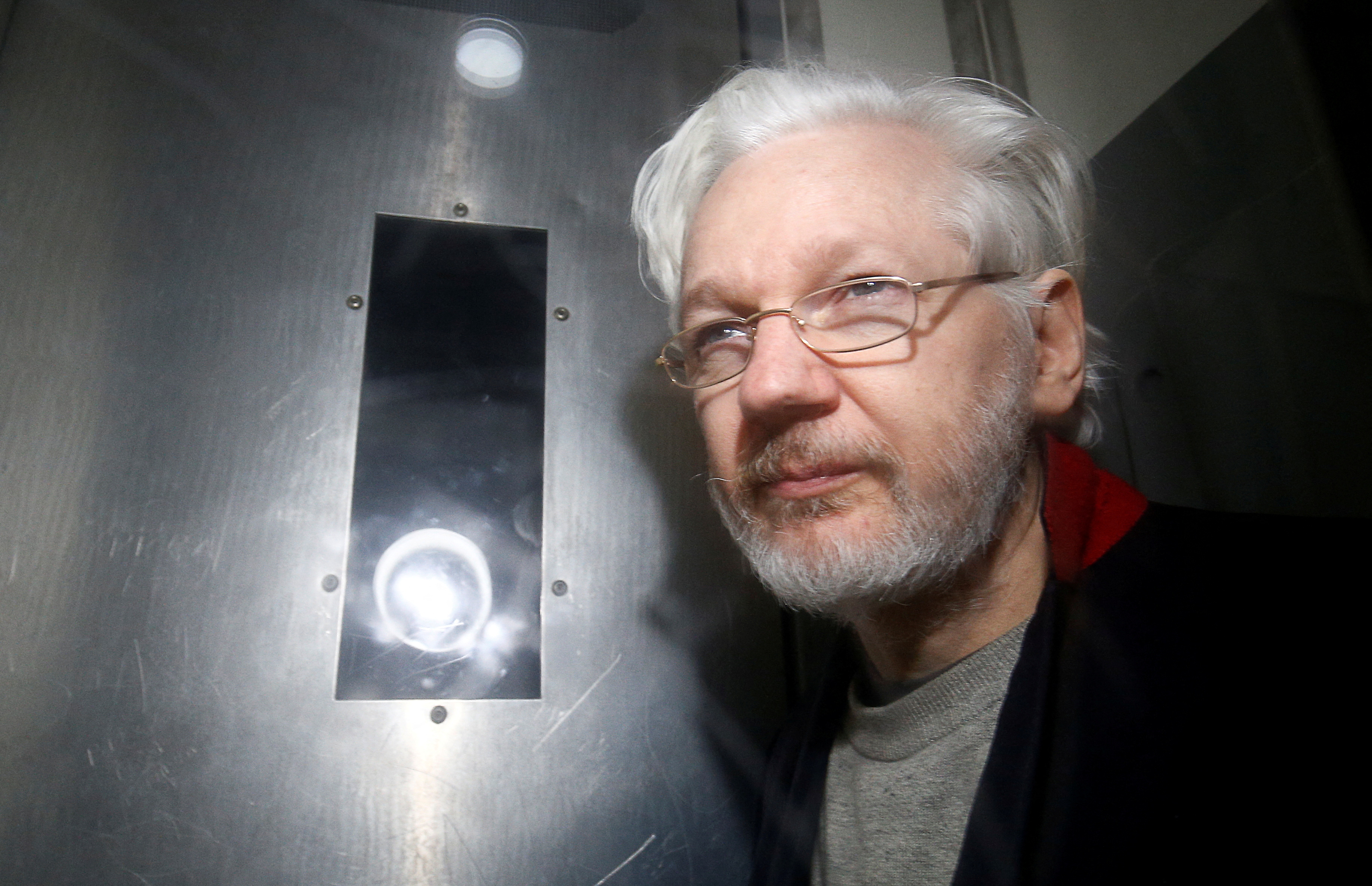 WikiLeaks' founder Julian Assange leaves Westminster Magistrates Court in London