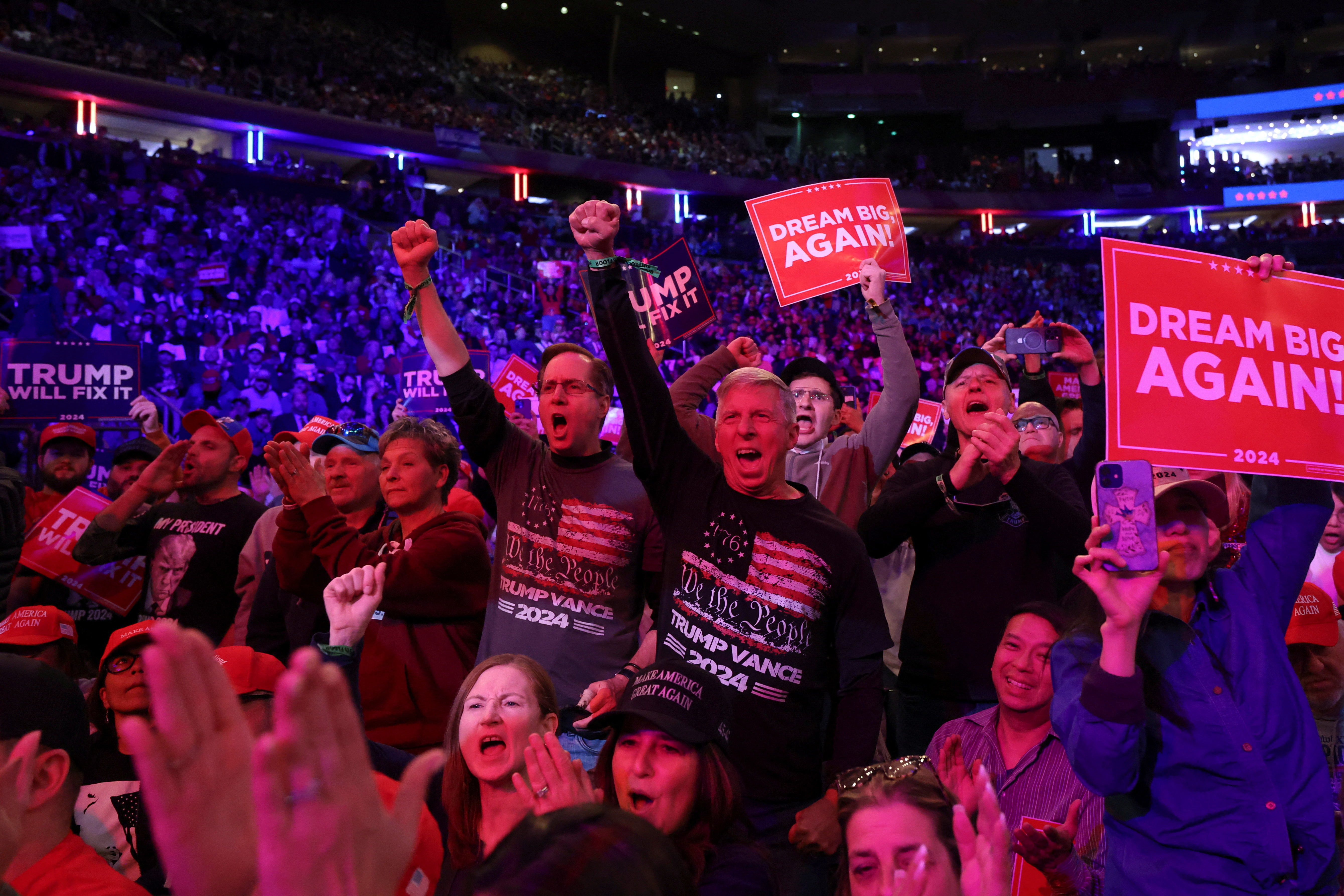 Trump headlines Madison Square Garden rally after vulgar, racist remarks from allies | Reuters