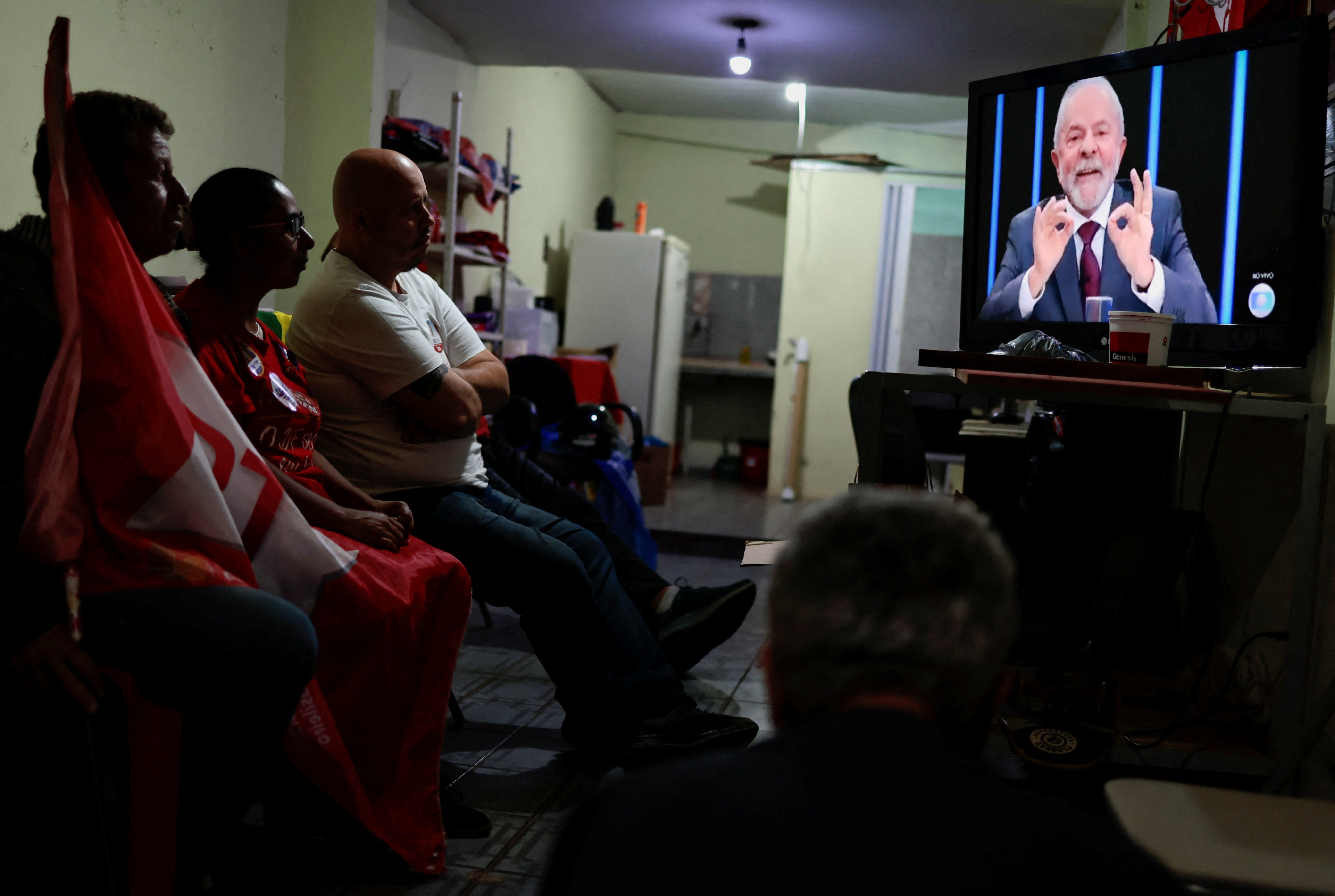 Brazil's former President and candidate Luiz Inacio Lula da Silva's interview with TV Globo's Jornal Nacional