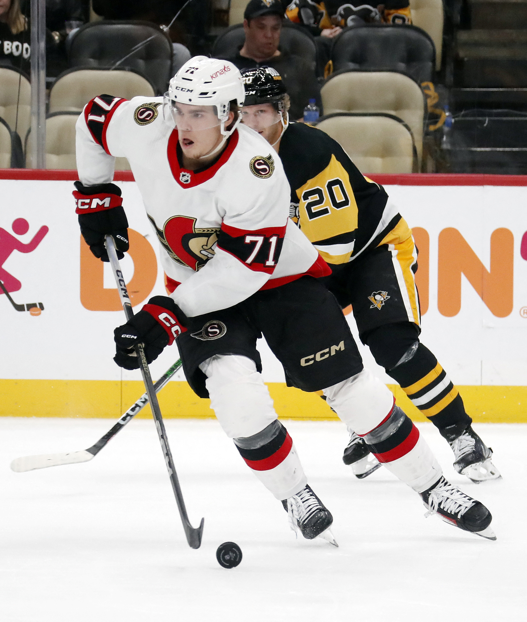 Brady Tkachuk's Two Goals Help Senators Top Penguins | Reuters